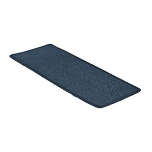 Karat Sisal-Stufenmatte | Pure Nature | Rechteckig - ohne Lippe | Blau 