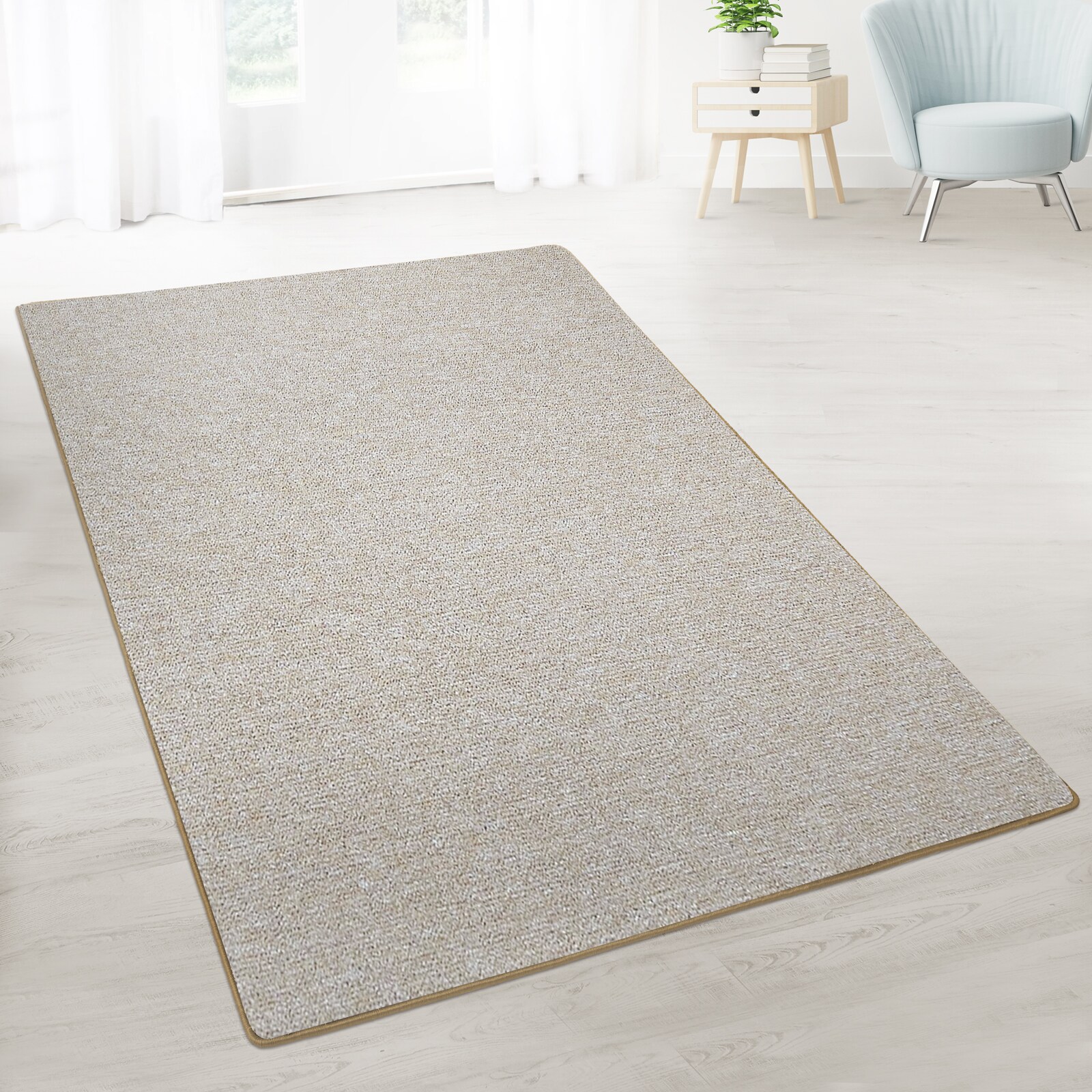 casa pura Teppich-L&auml;ufer auf Ma&szlig; | London | Beige 70 