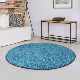 Karat Shaggy-Teppich | Barcelona | Hellblau 181 | Rund 