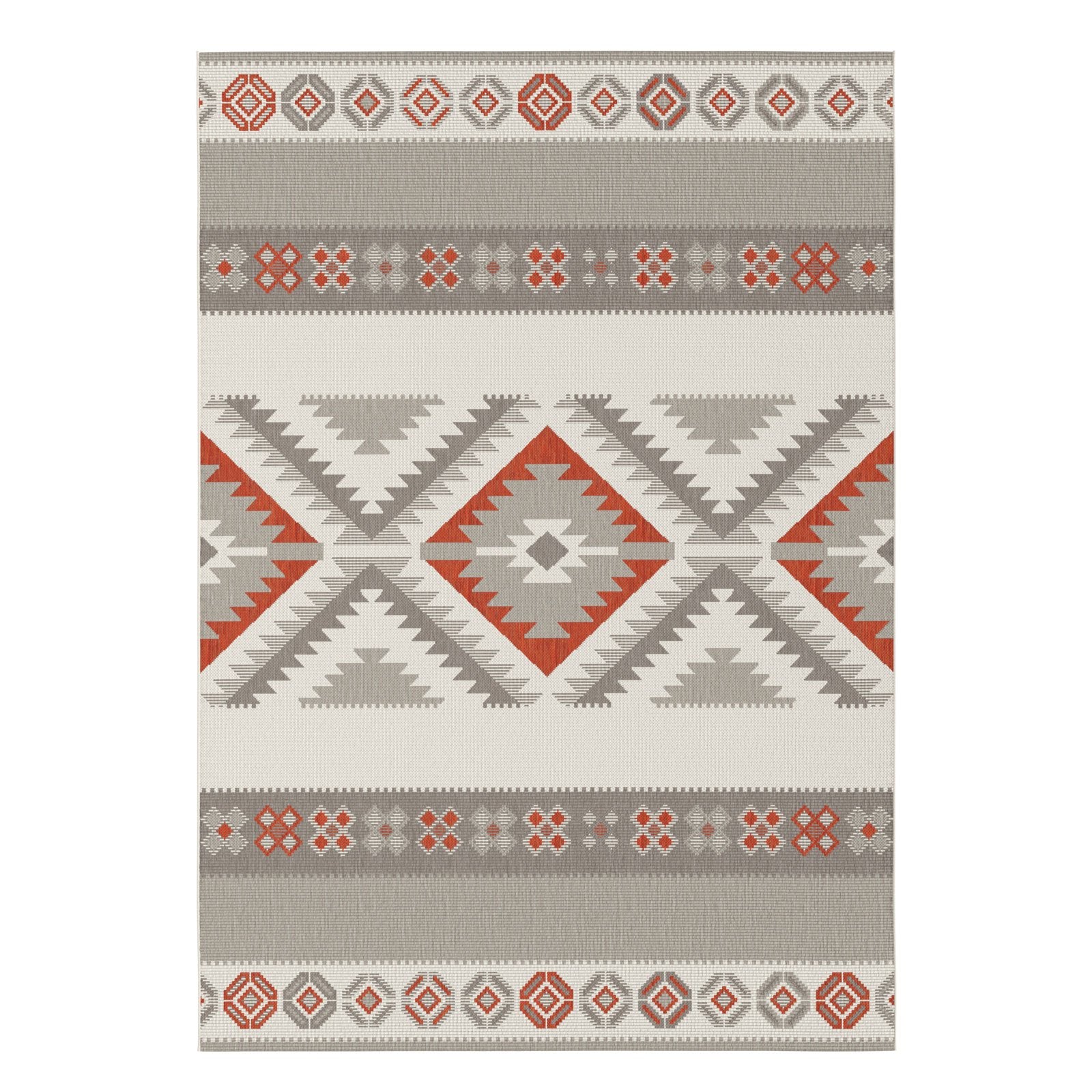 Karat Outdoorteppich | Karo | Rot 