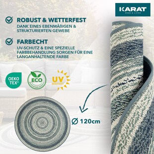 Karat Outdoorteppich | Zoe | Blau 