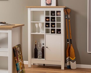 Inter Link Highboard Sideboard Kommode Julina, Weiss 