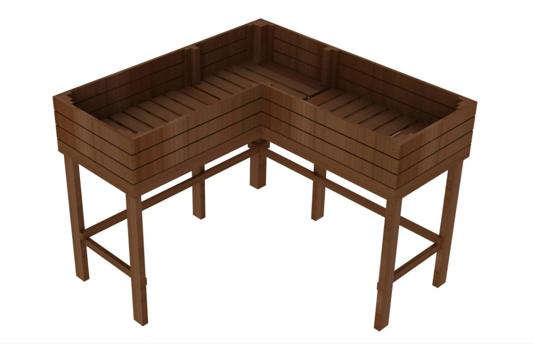 Eckhochbeet 120x120x90cm 