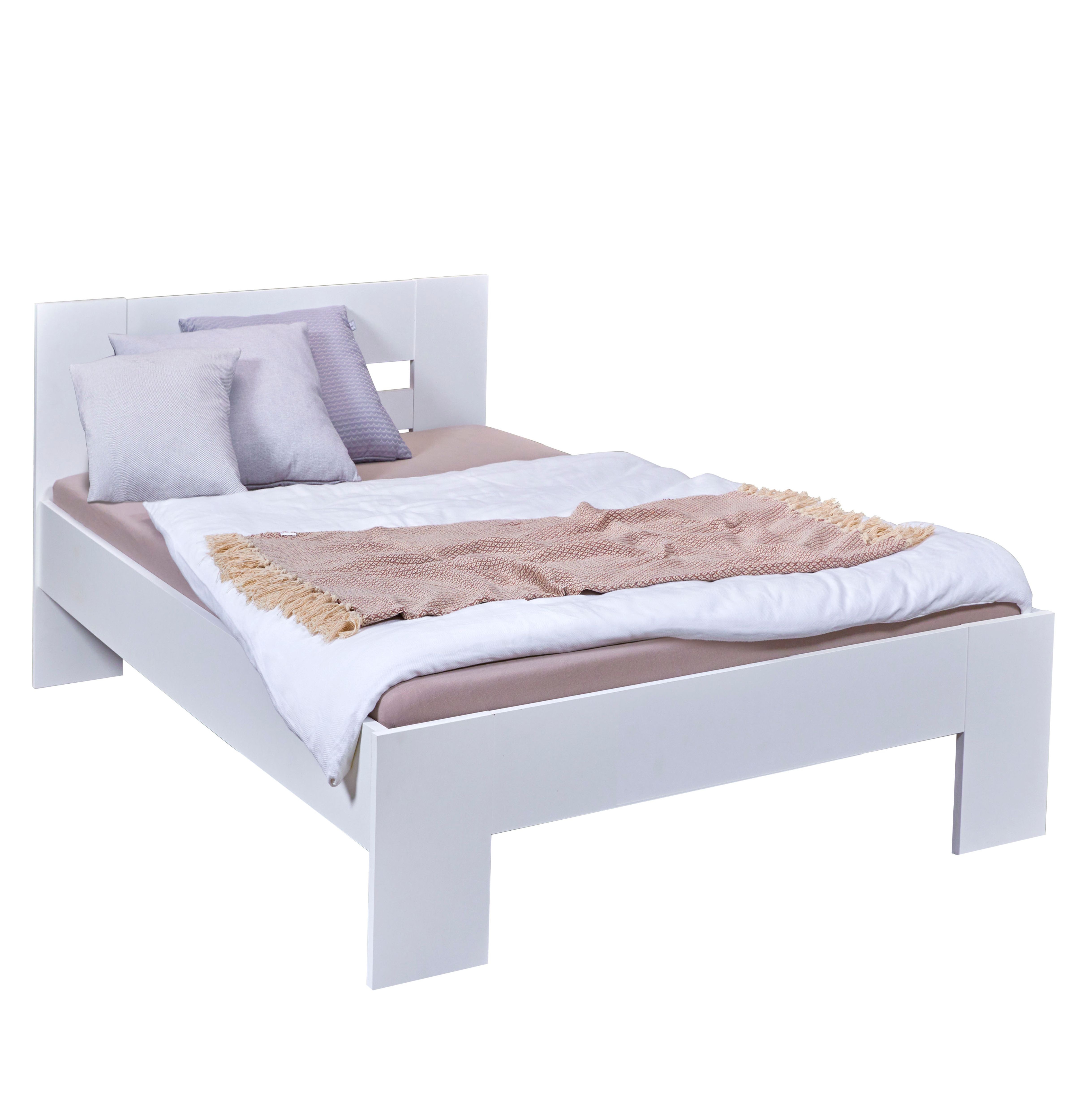 Inter Link Bettgestell Annik 90x200 cm - versch. Ausf&uuml;hrungen - Weiss 