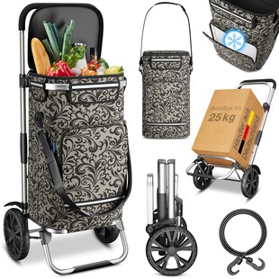 maxVitalis Einkaufstrolley »Premium«, Taupe 