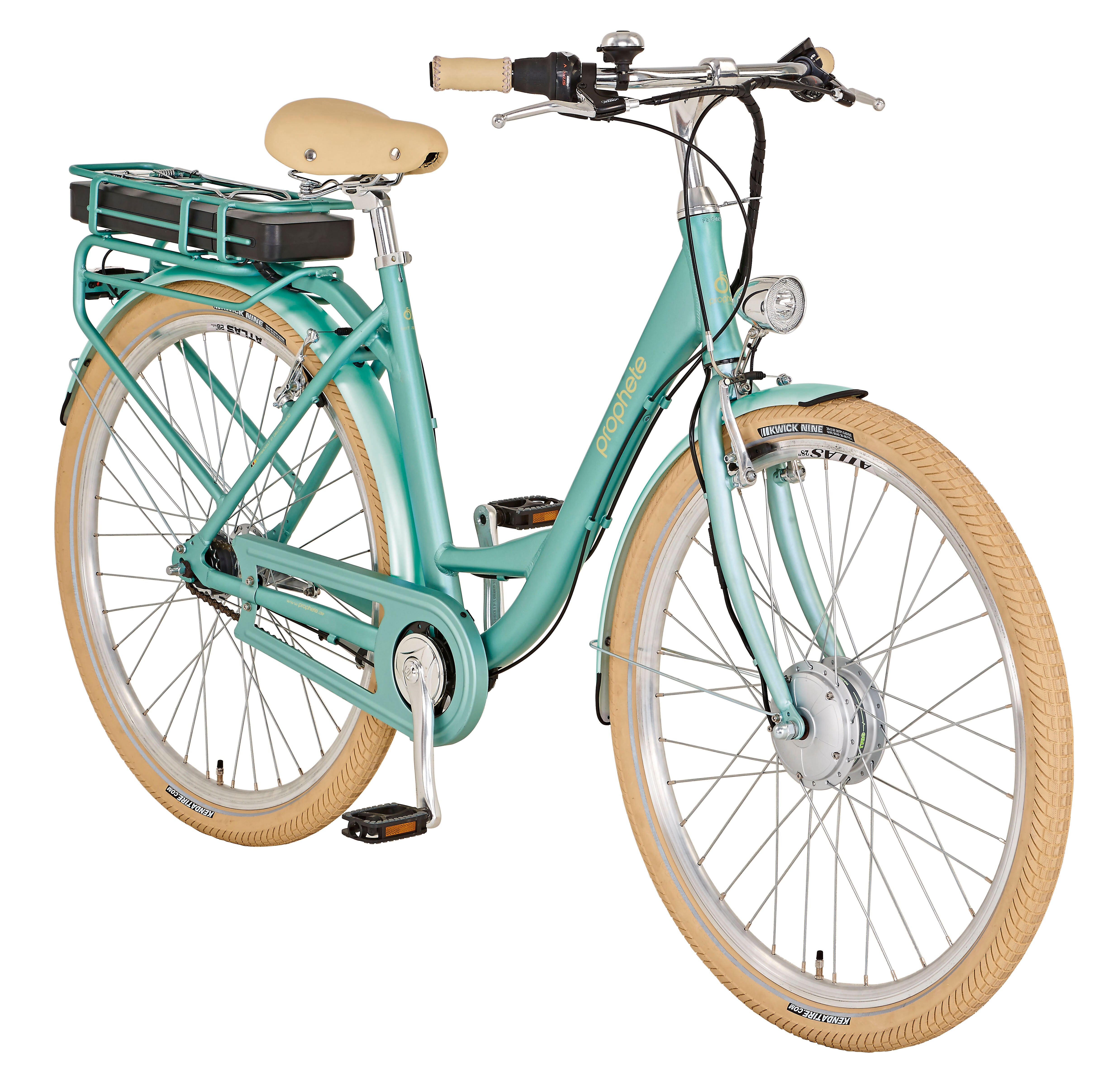 PROPHETE E-BIKE CITY 28" Wave RH50 7Gg, mech. Fb, BP FM, 496,8Wh GT, hellblau matt 