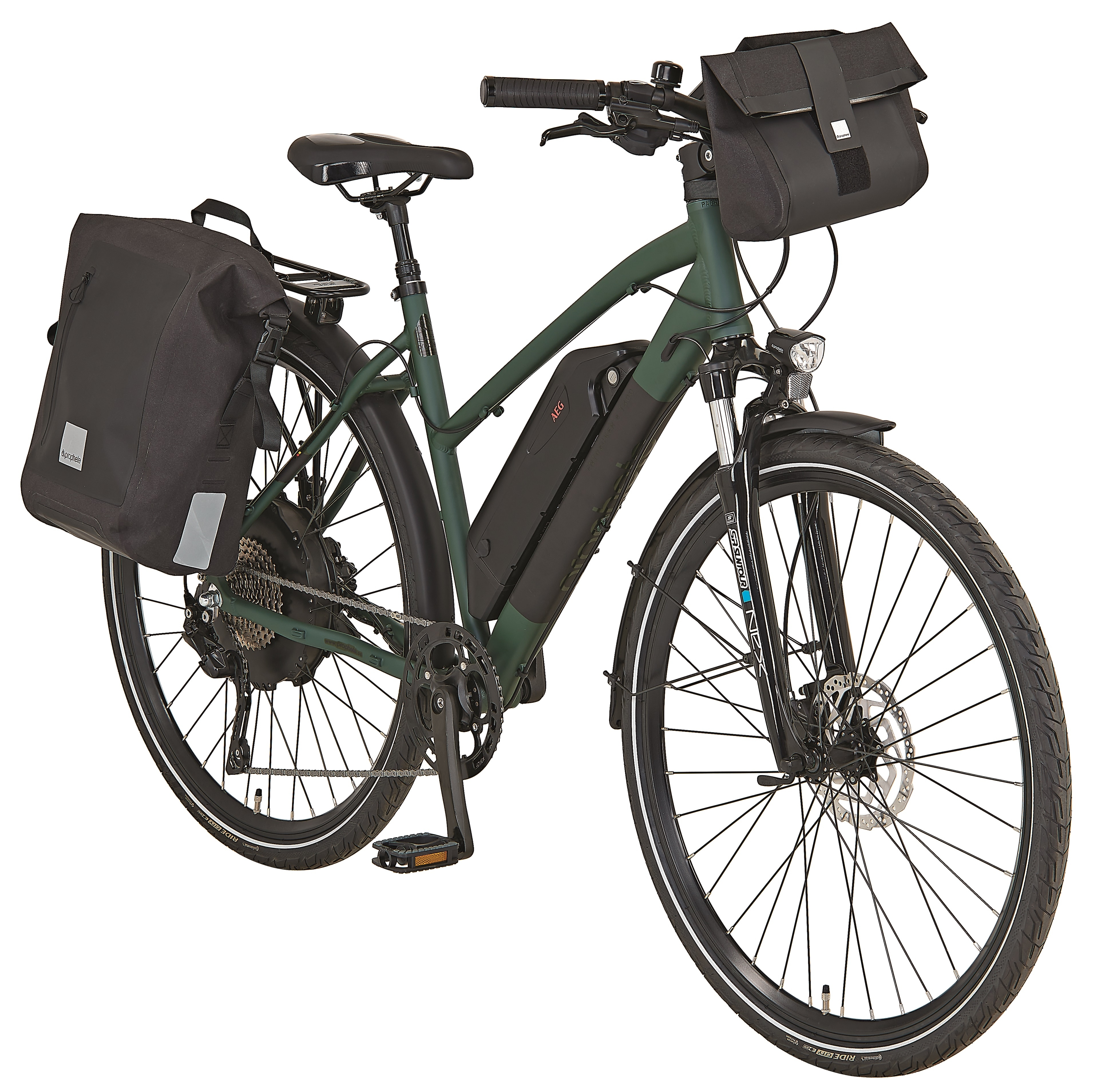 PROPHETE E-BIKE ENTDECKER eT300 28" Da RH50 10Gg, hyd. Sb, EasyDrive, 614Wh DT, oliv matt 