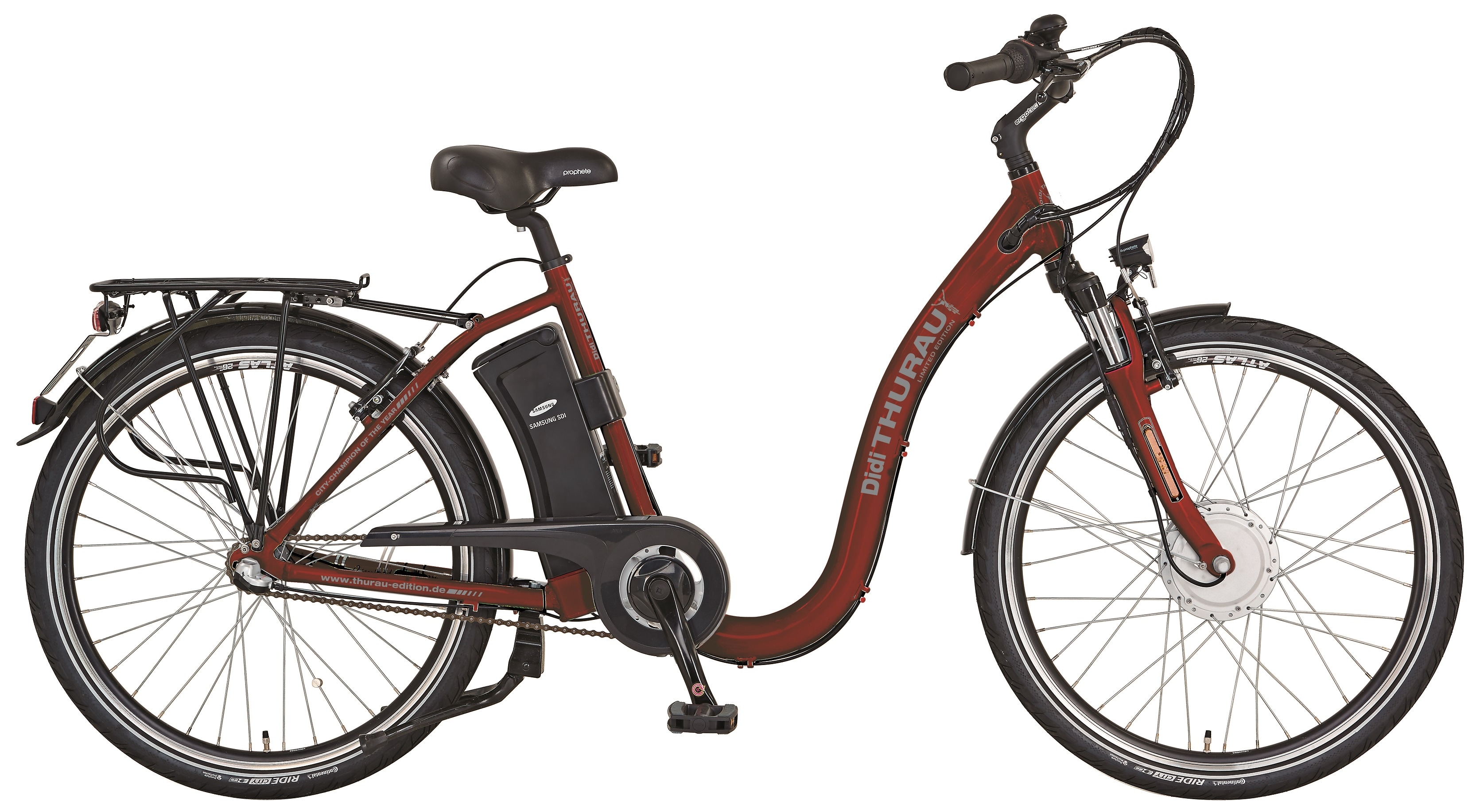 DIDI THURAU E-BIKE RADROLLER 26" Da RH46 Nexus 3G, mech. Fb, FM, 432Wh SC, rot 