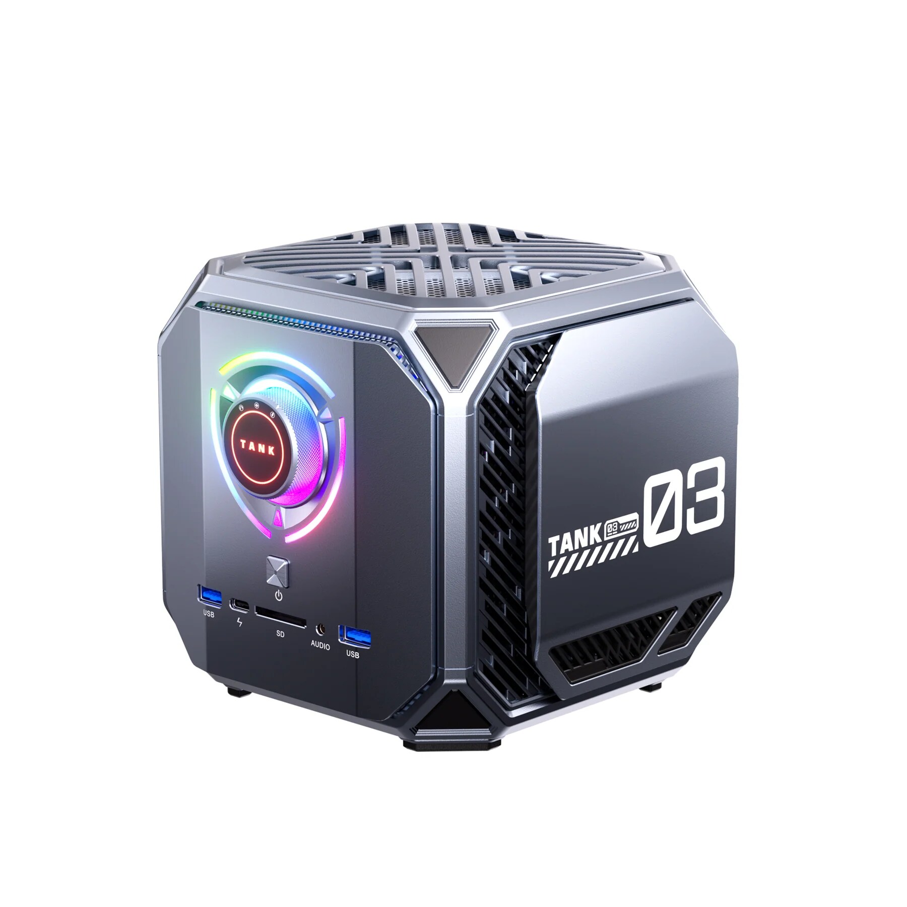 ACEMAGIC Tank03 Mini Gaming PC, Intel i7-12700H (bis zu 4.7Ghz), NVIDIA&reg; GeForce RTX 3060 Graphics, 32GB DDR5/1024GB NVME SSD, WiFi6, Dual 2.5G LAN, Windows 11 Professional 