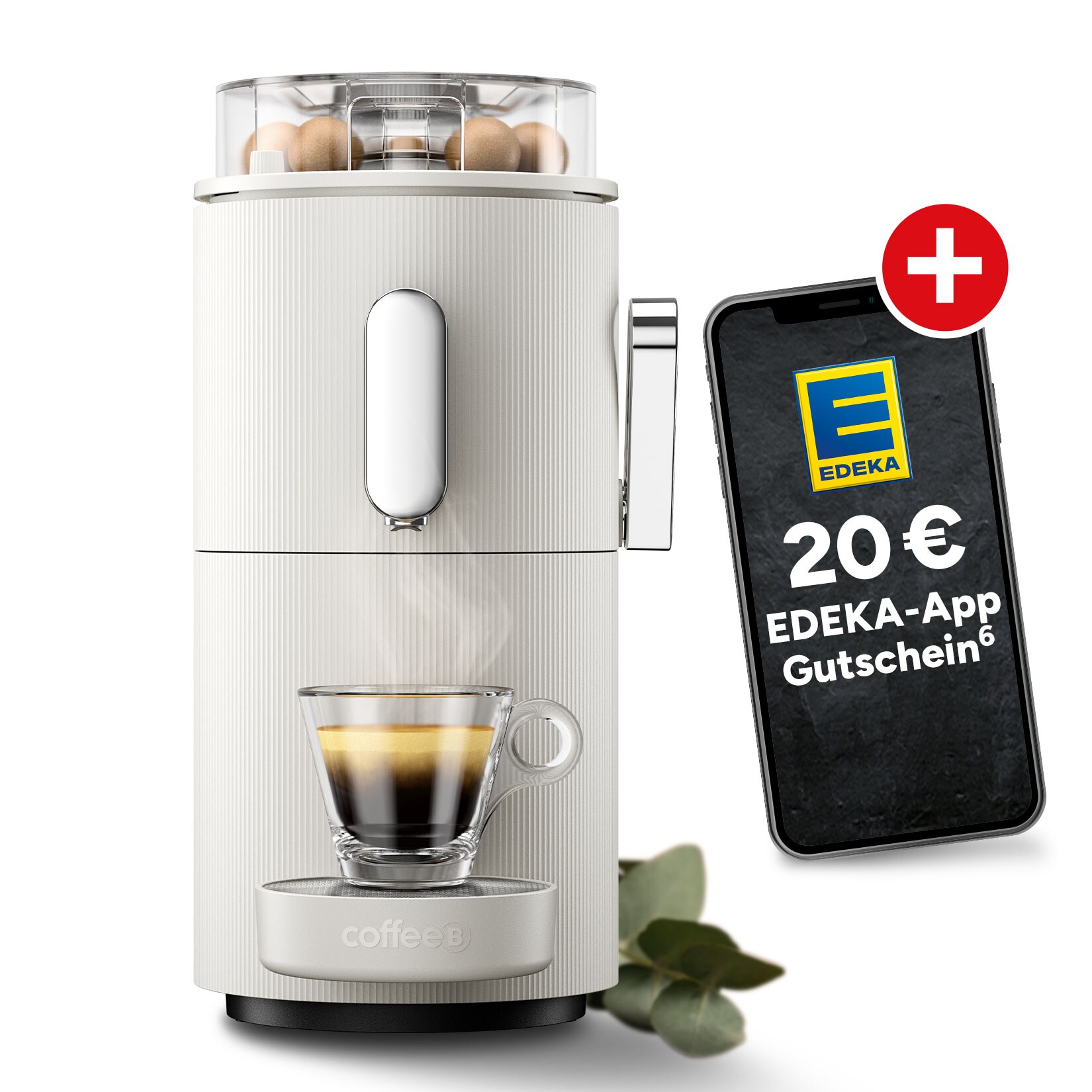 CoffeeB Kaffeemaschine Globe, weiß