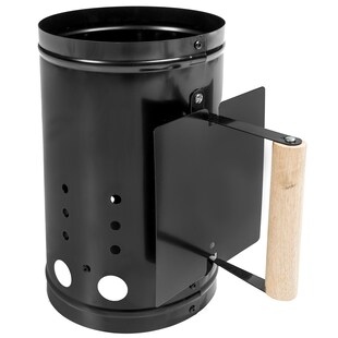 tectake® Anzündkamin, aus Stahlblech mit Hitzschild, optimale Luftzufuhr, 16 x 27 cm 