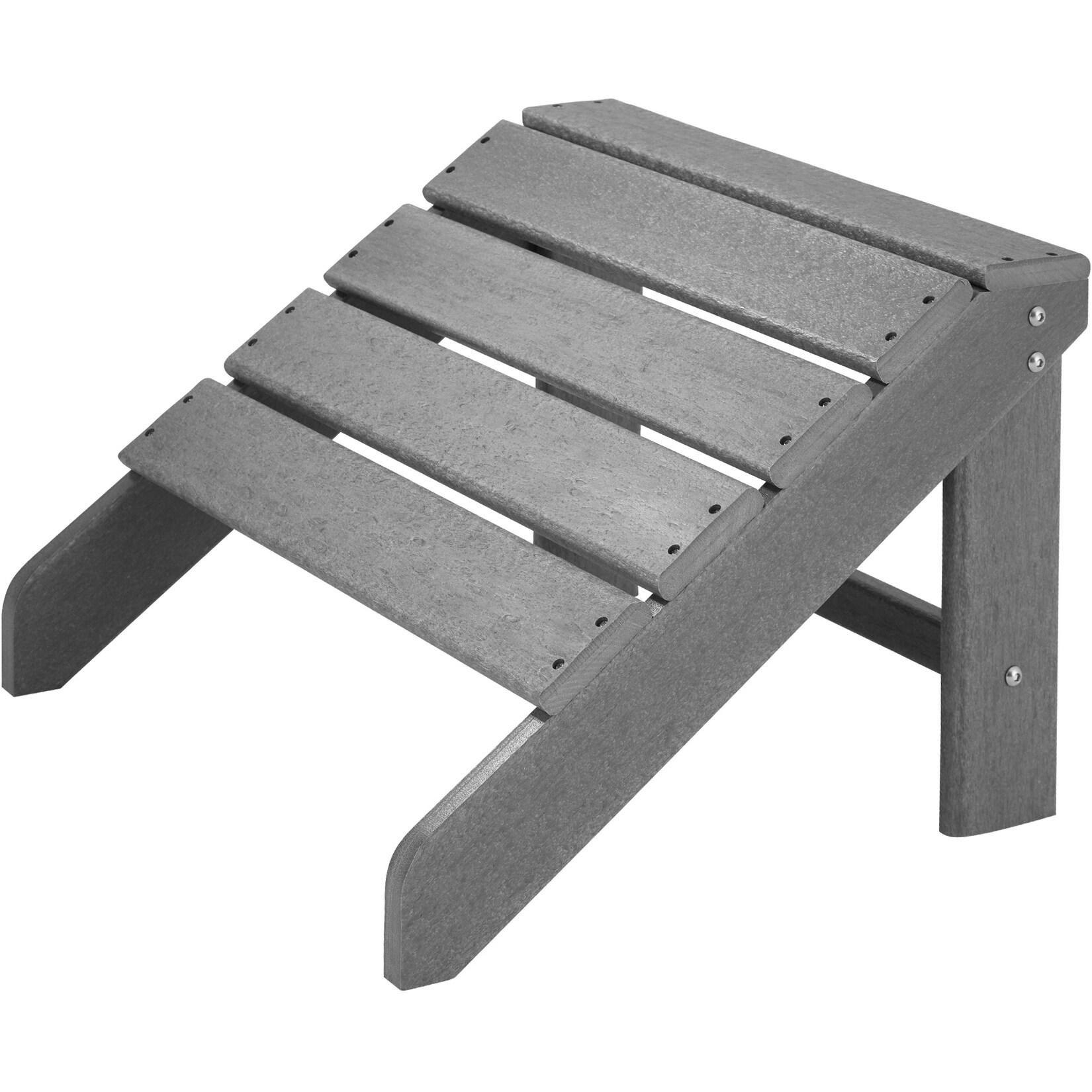 tectake® Fußablage, für Gartenstuhl im Adirondack-Stil, wetterfest und UV-beständig, 48 x 48,5 x 38 cm