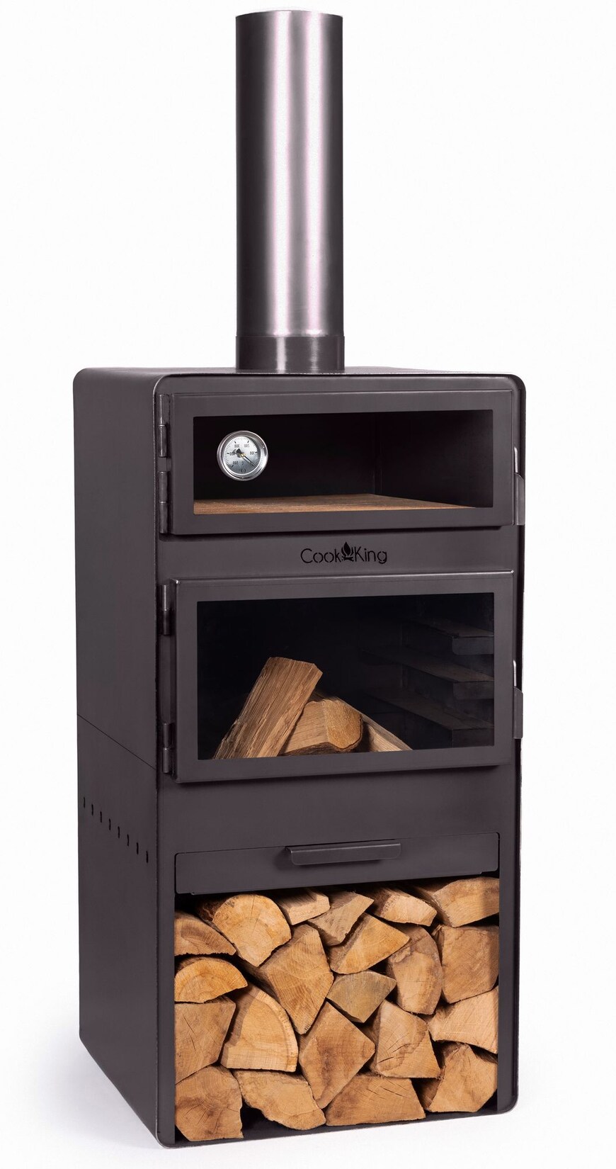 CookKing Terrassenofen Vento Plus   Inkl. Pizzaofen