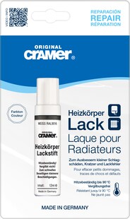 CRAMER Heizkörper-Lackstift 12 ml, weiß RAL9016 