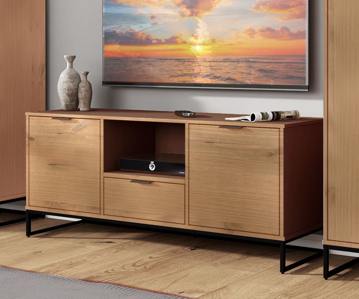 Inter Link TV-Konsole Vivo - Kiefer Massivholz 