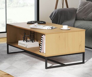 Inter Link Couchtisch Sofatisch Vivo - Kiefer Massivholz 