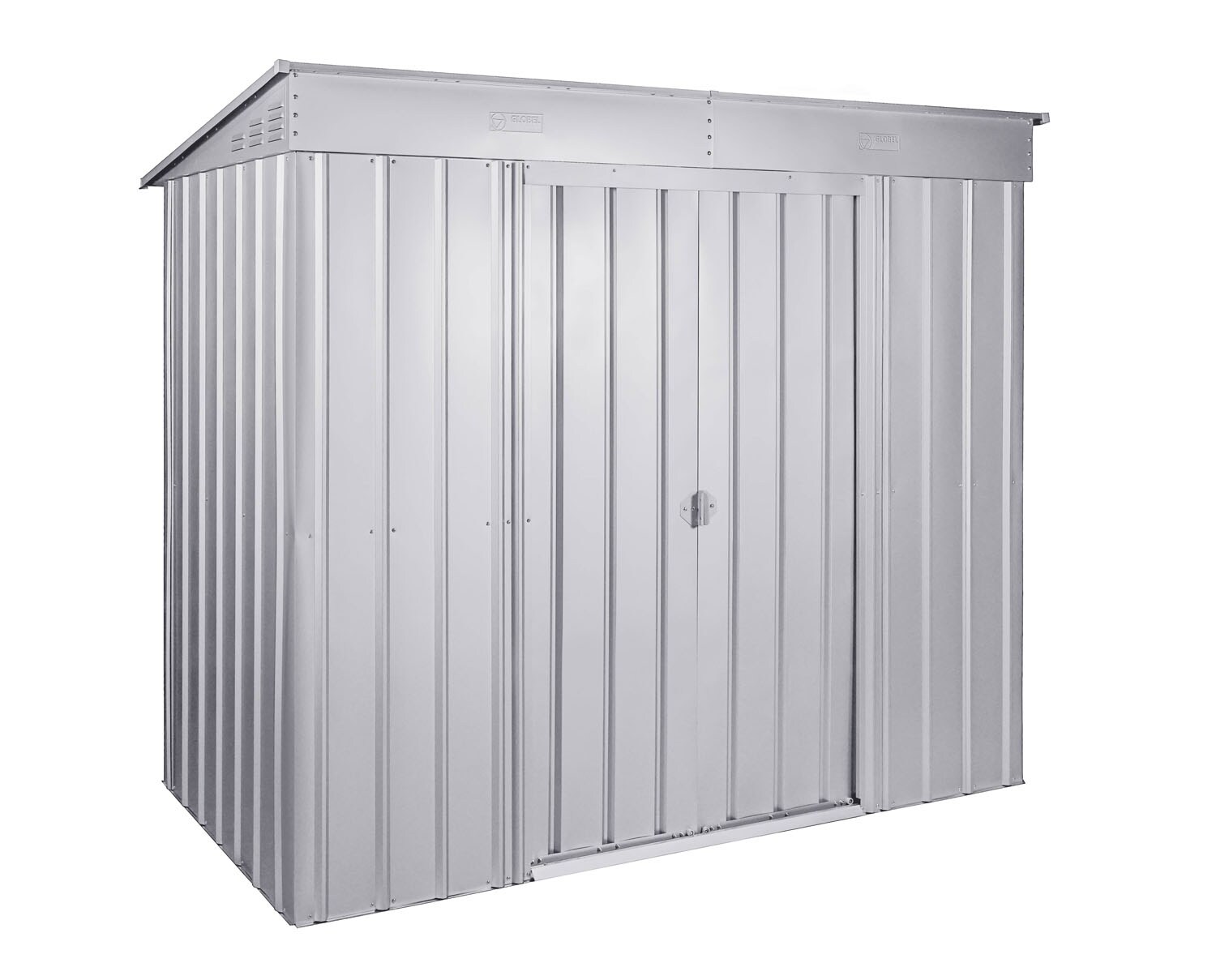 Metallger&auml;tehaus &bdquo;SKILLION&ldquo; inkl. Schleppdach-Erweiterung 