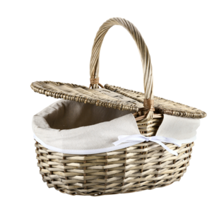 KESPER Kesper Picknickkorb m. Textilfutter, brau 