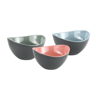 KESPER Obst & Salatschale, 3er Set, Melamin 