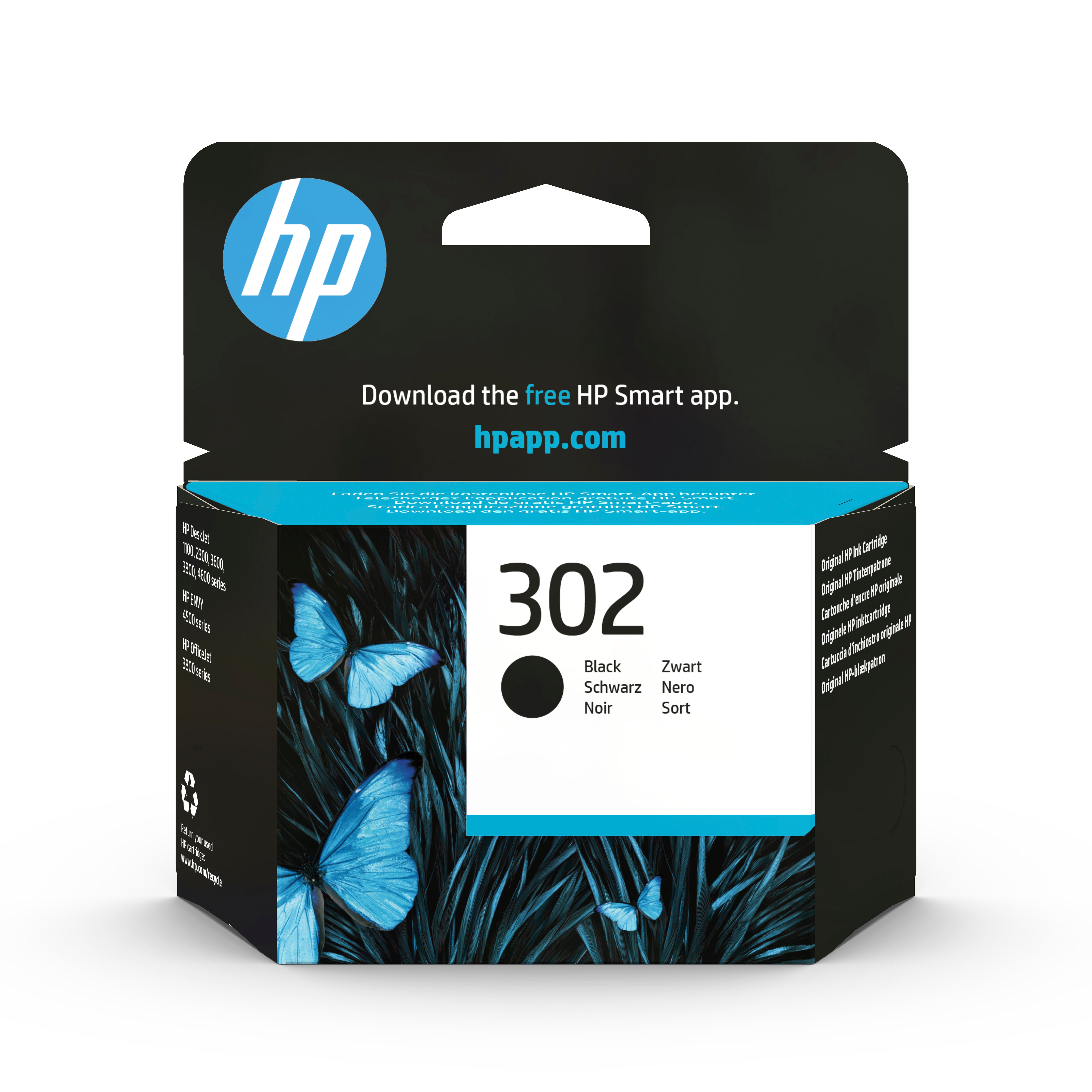 HP 302 Schwarz Original Druckerpatrone 