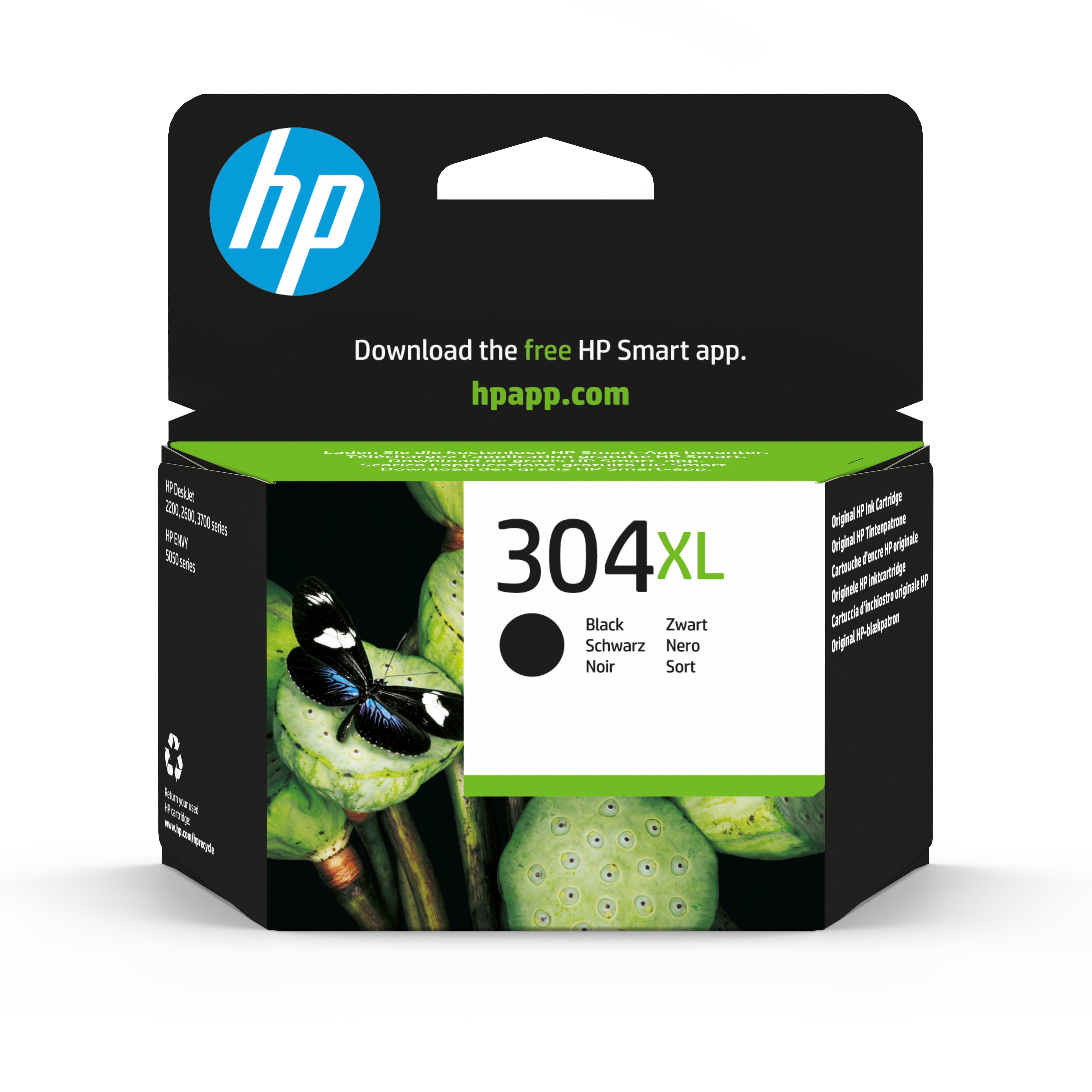 HP 304XL Schwarz Original Druckerpatrone mit hoher Reichweite 