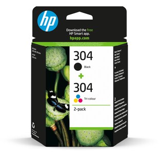 HP 304 Schwarz und Farbe 2er-Pack Original Druckerpatronen 