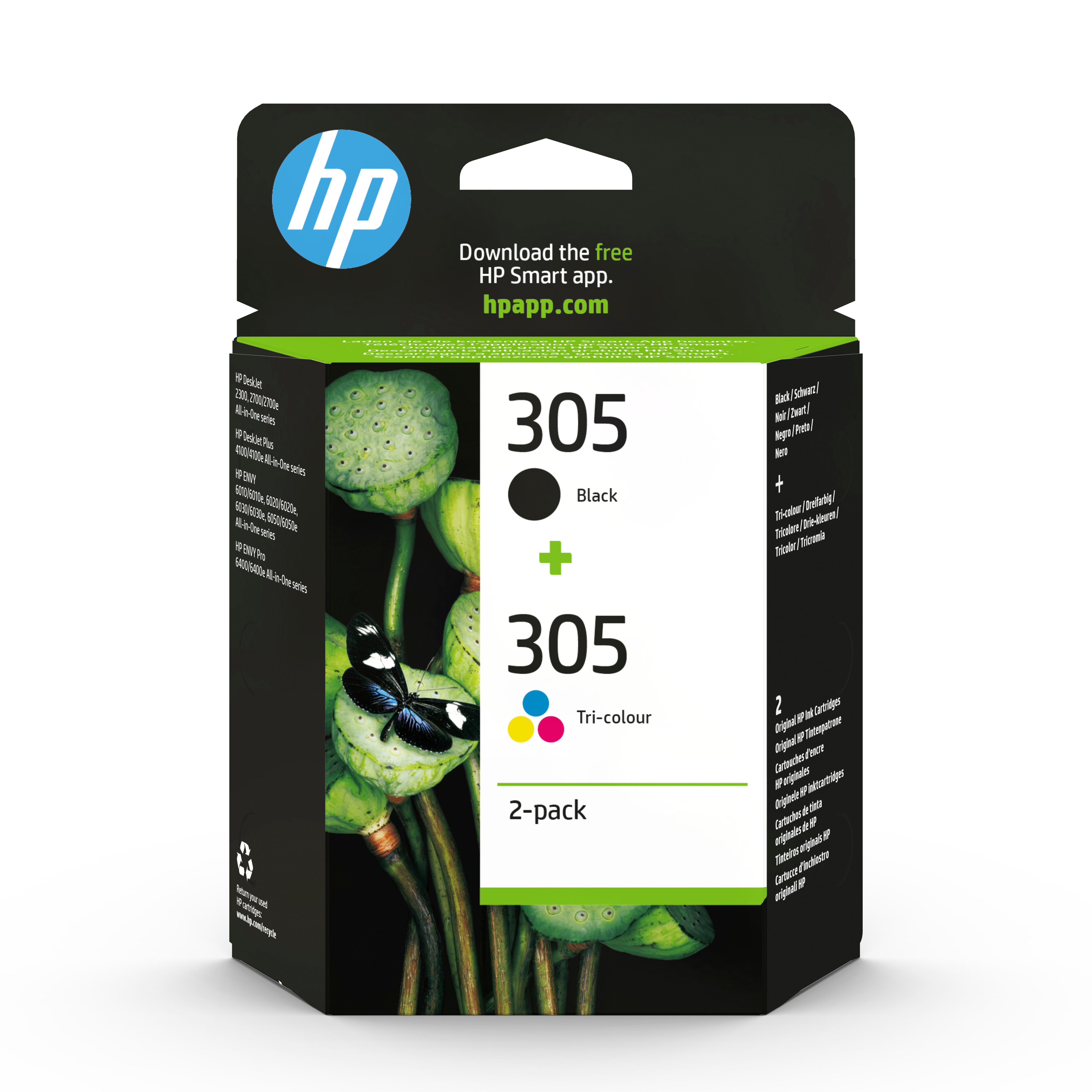 HP 305 Schwarz und Farbe 2er-Pack Original Druckerpatronen 