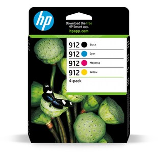 HP 912 Schwarz/Cyan/Magenta/Yellow 4er-Pack Original Druckerpatronen 