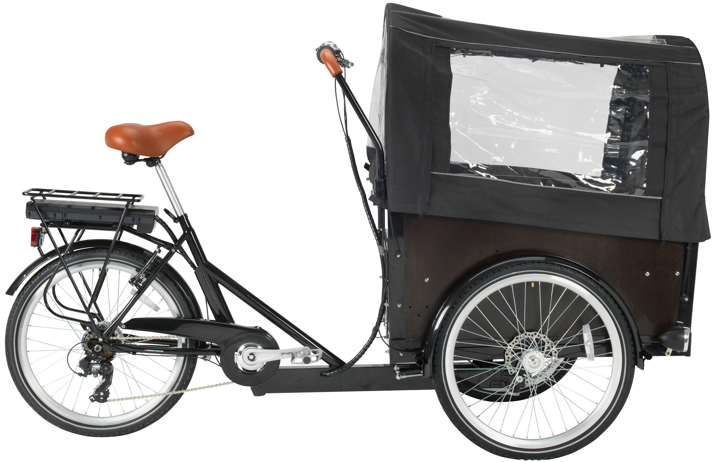 GreenStreet Elektrolastenfahrrad E-Cargo 250 W 24 Zoll schwarz 