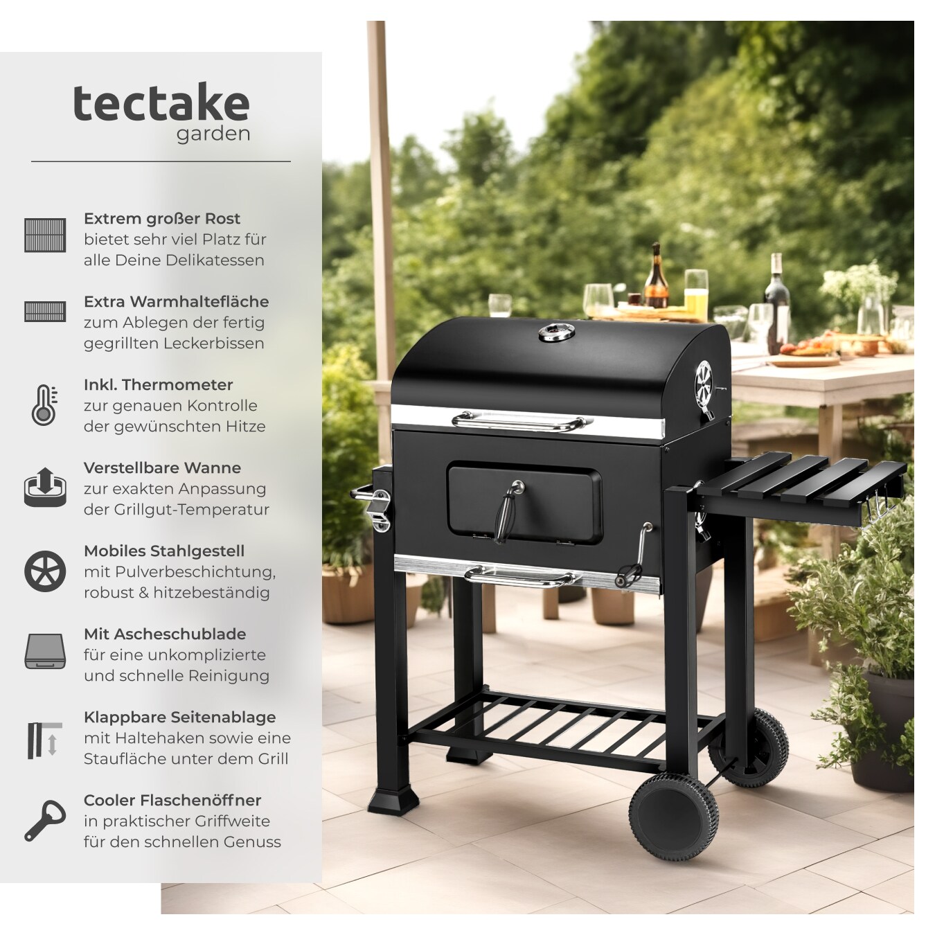 Outdoor Gas Grill Campingkocher – 2500W, Mit Tragekoffer, Für Garten, Camping, Picknick, Leicht & Kompakt