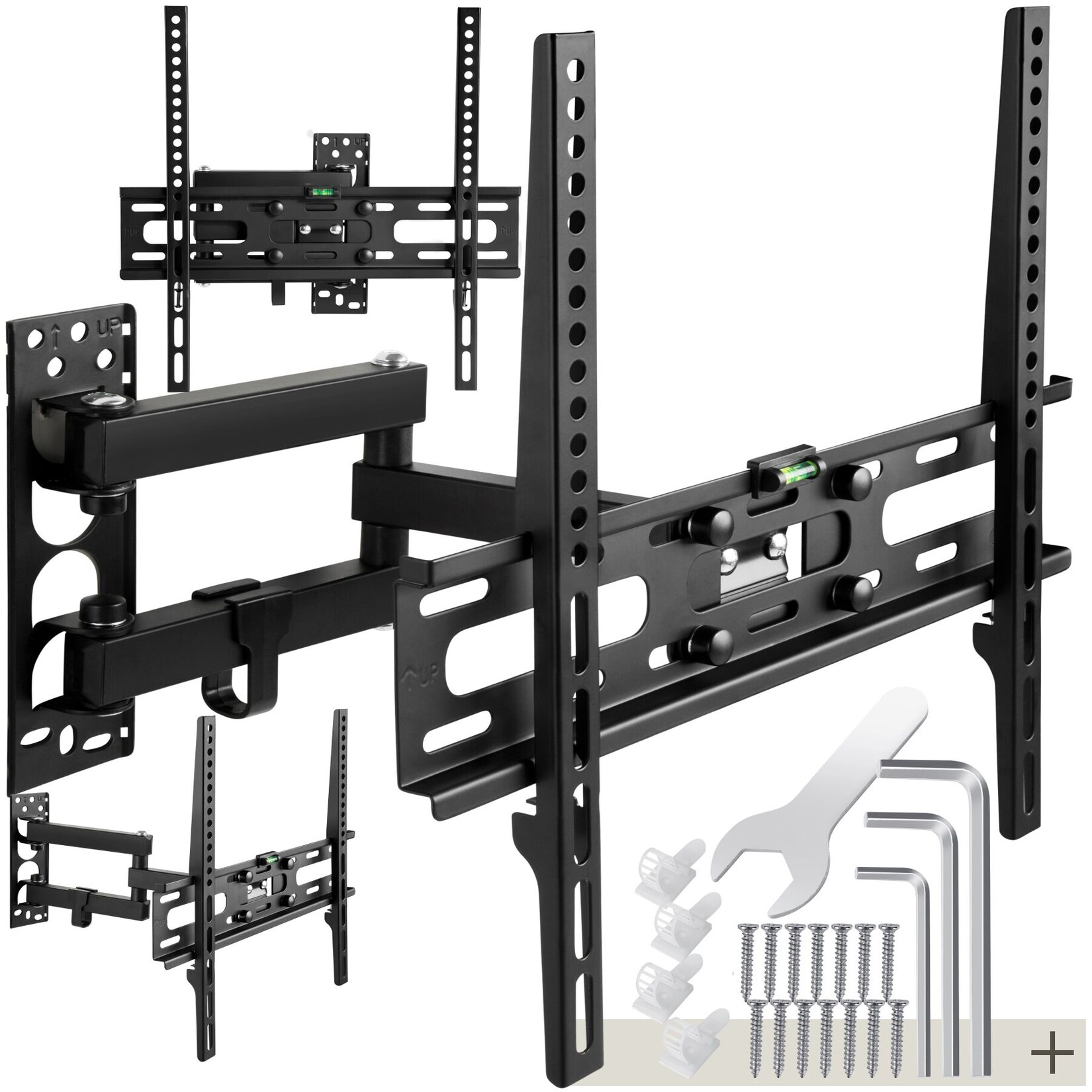 tectake® TV Wandhalterung, für 26 - 75 Zoll (66 - 191 cm), ausziehbar, bis 50 kg