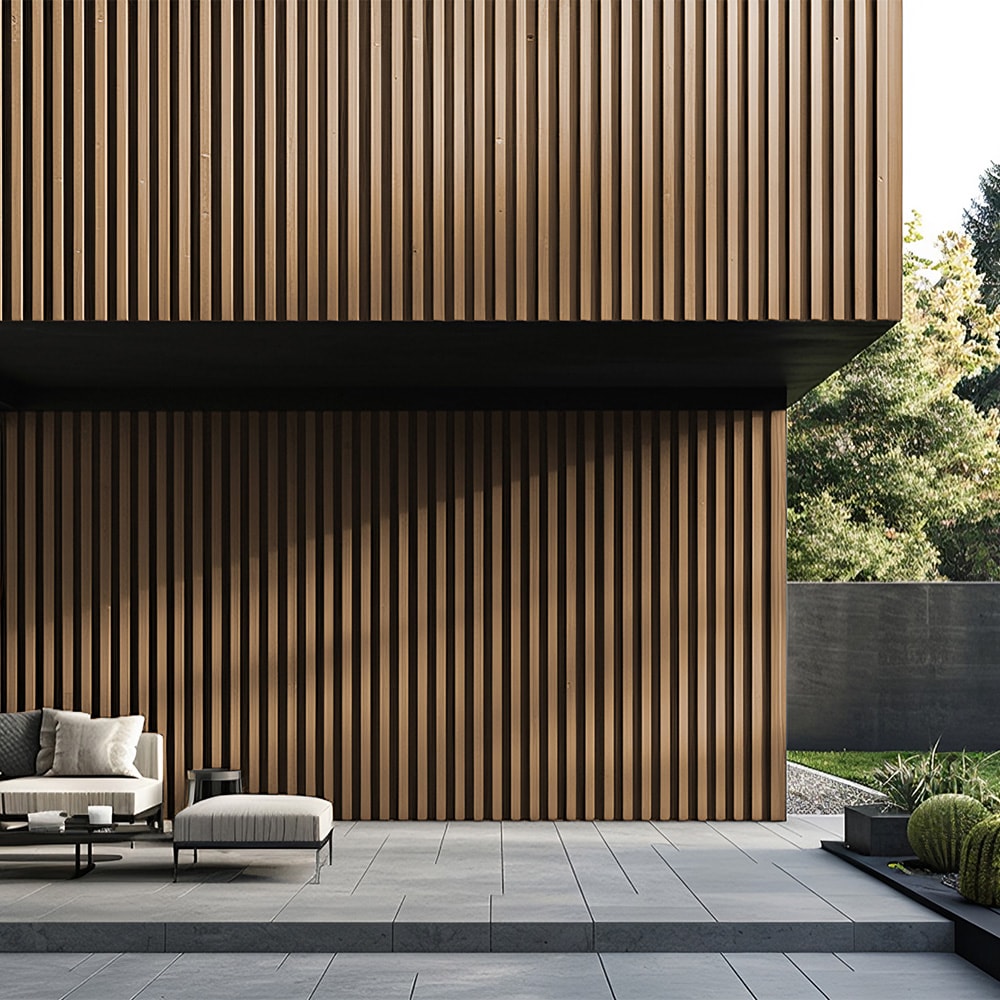 Home Deluxe Fassadenverkleidung DUVAR - Teak, 10m&sup2; 