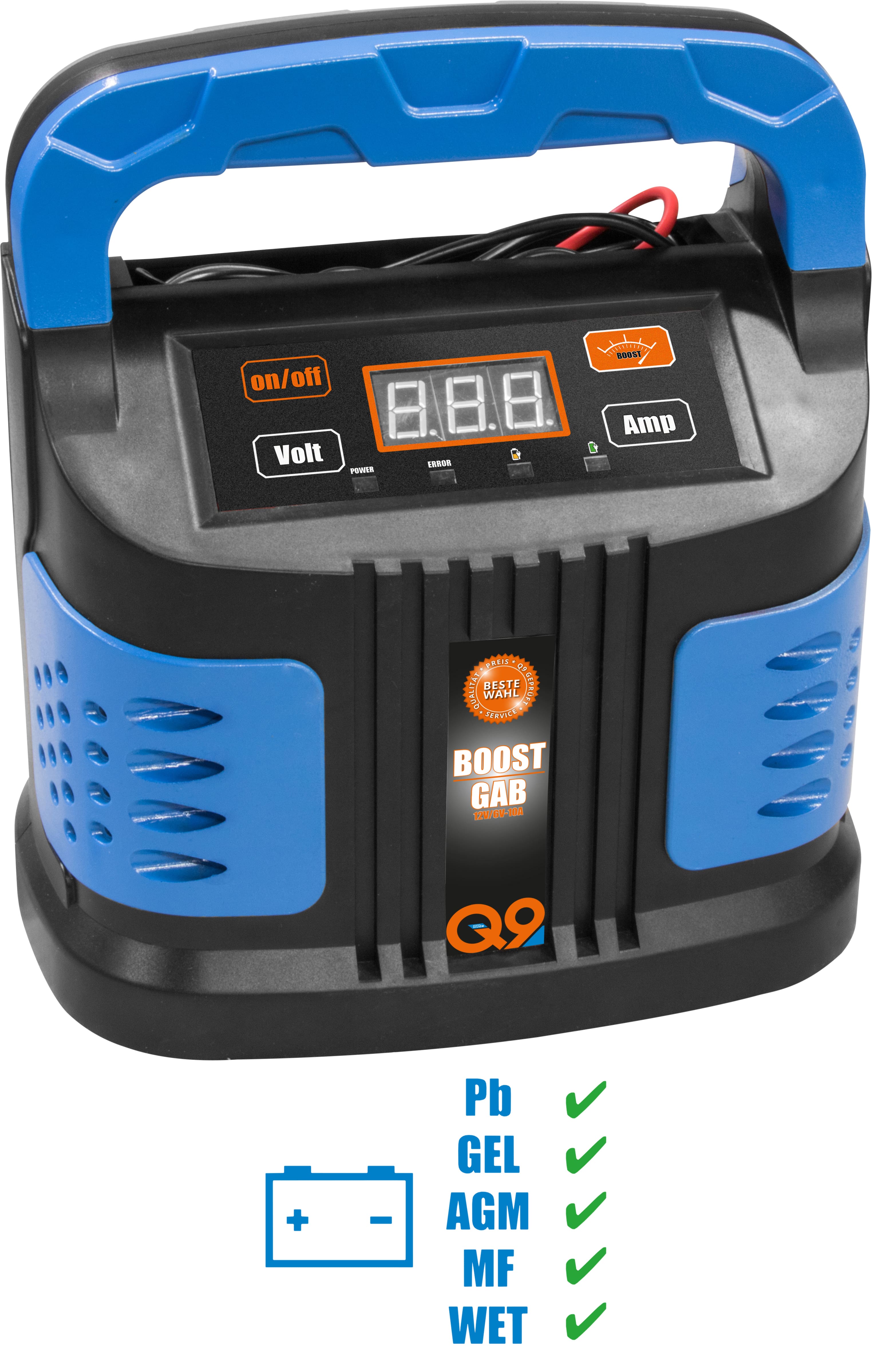 G&uuml;de Automatik Batterielader GAB 12V/6V-10A-BOOST 
