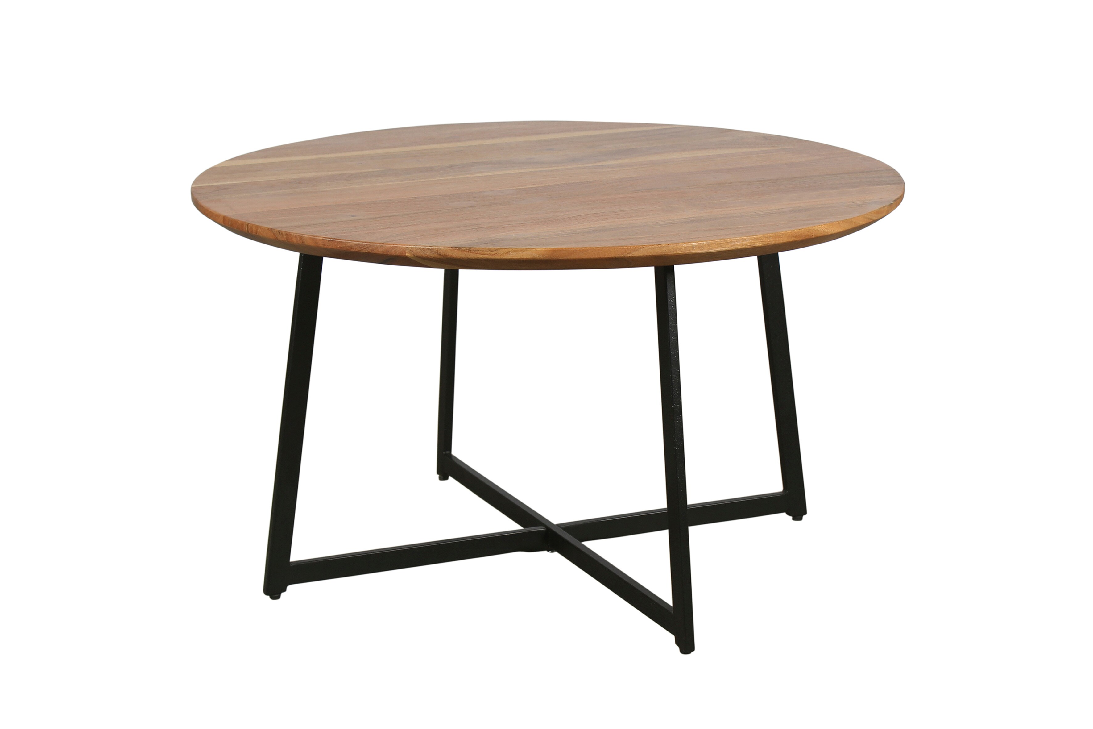 byLIVING Couchtisch ALINA, Beistelltisch, Breite 80 cm, Akazie natur/schwarz 