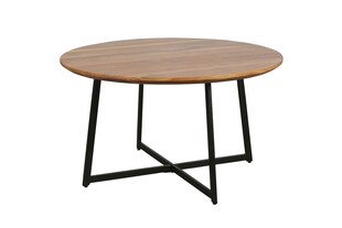 byLIVING Couchtisch ALINA, Beistelltisch, Breite 80 cm, Akazie natur/schwarz 