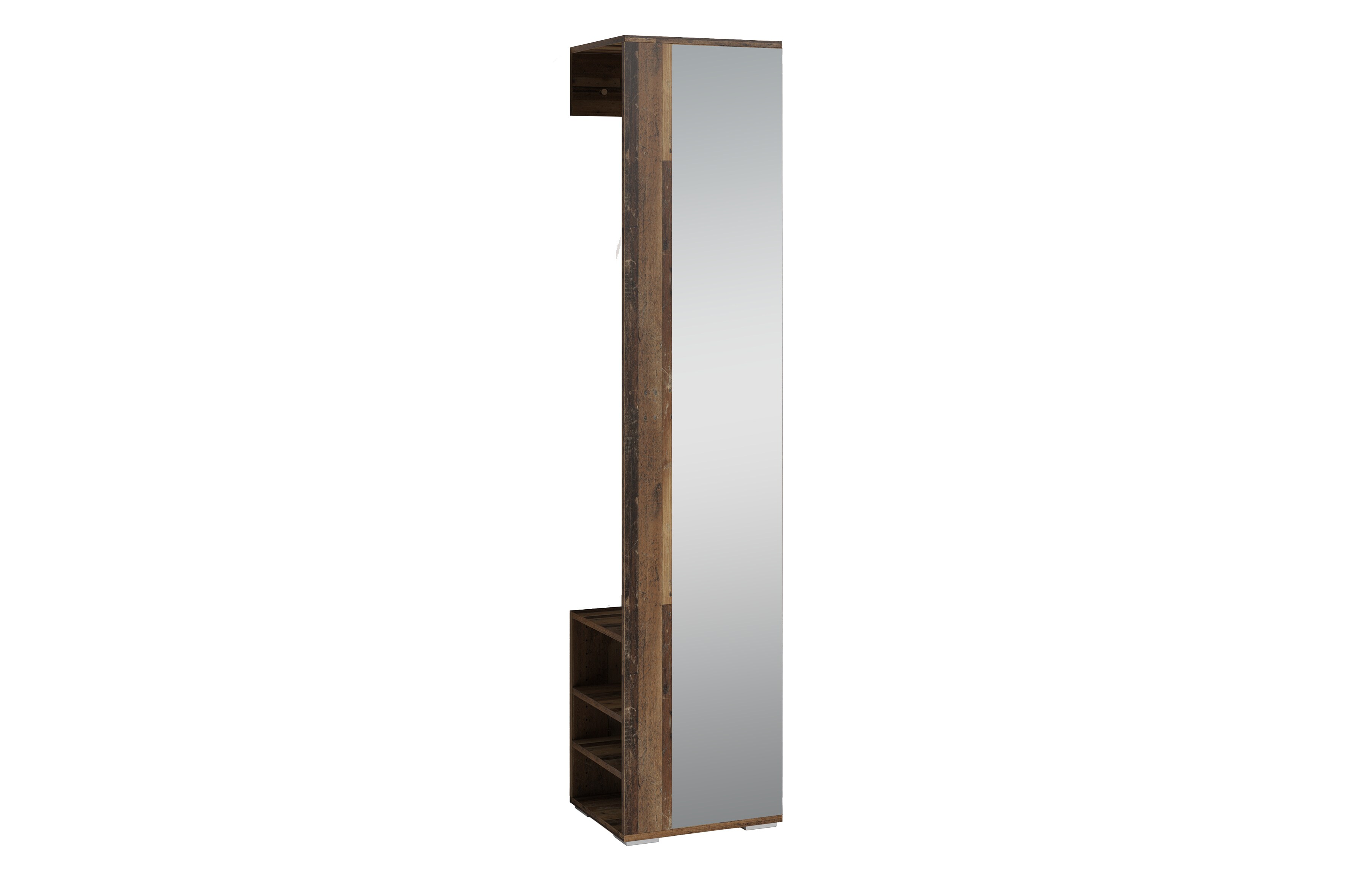 byLIVING Garderobe BEN, Breite 40 cm, Old Wood (Altholz-Optik), Kleiderstange 