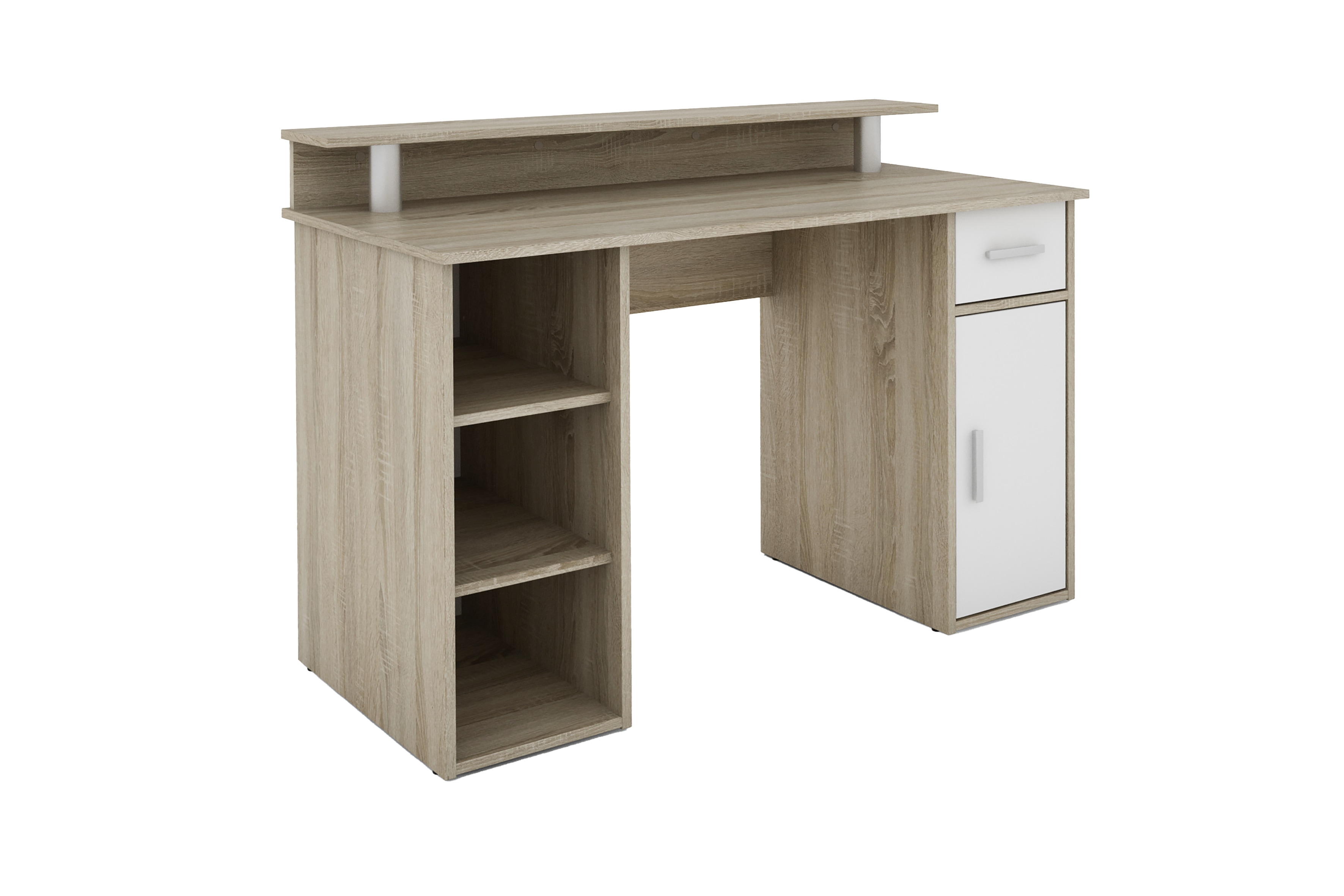 byLIVING Schreibtisch DIEGO, Breite 120 cm, Artisan Eiche (Eiche-Optik)/wei&szlig; 