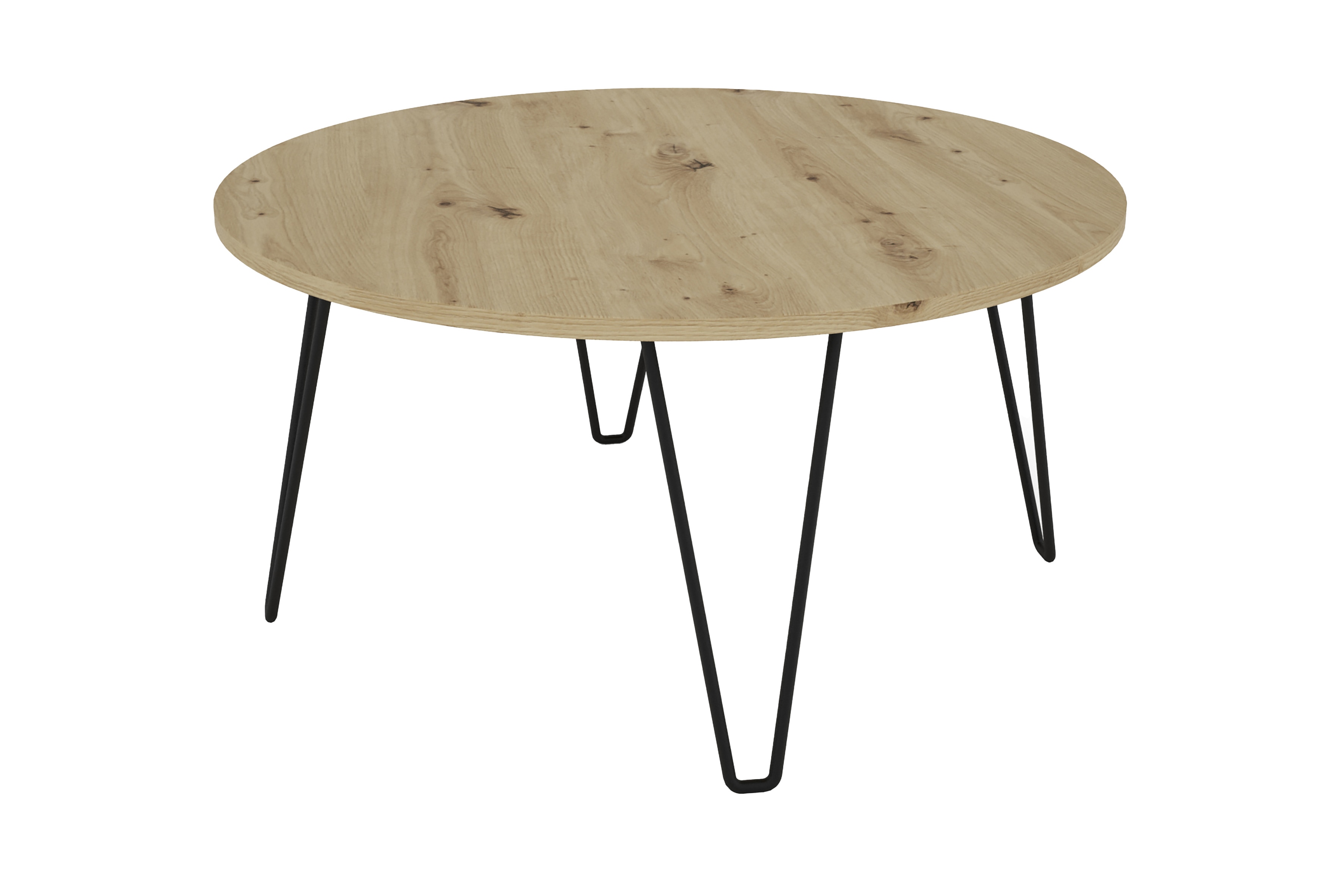 byLIVING Couchtisch FLAIR, Breite 80 cm, Artisan Eiche (Eiche-Optik)/schwarz 