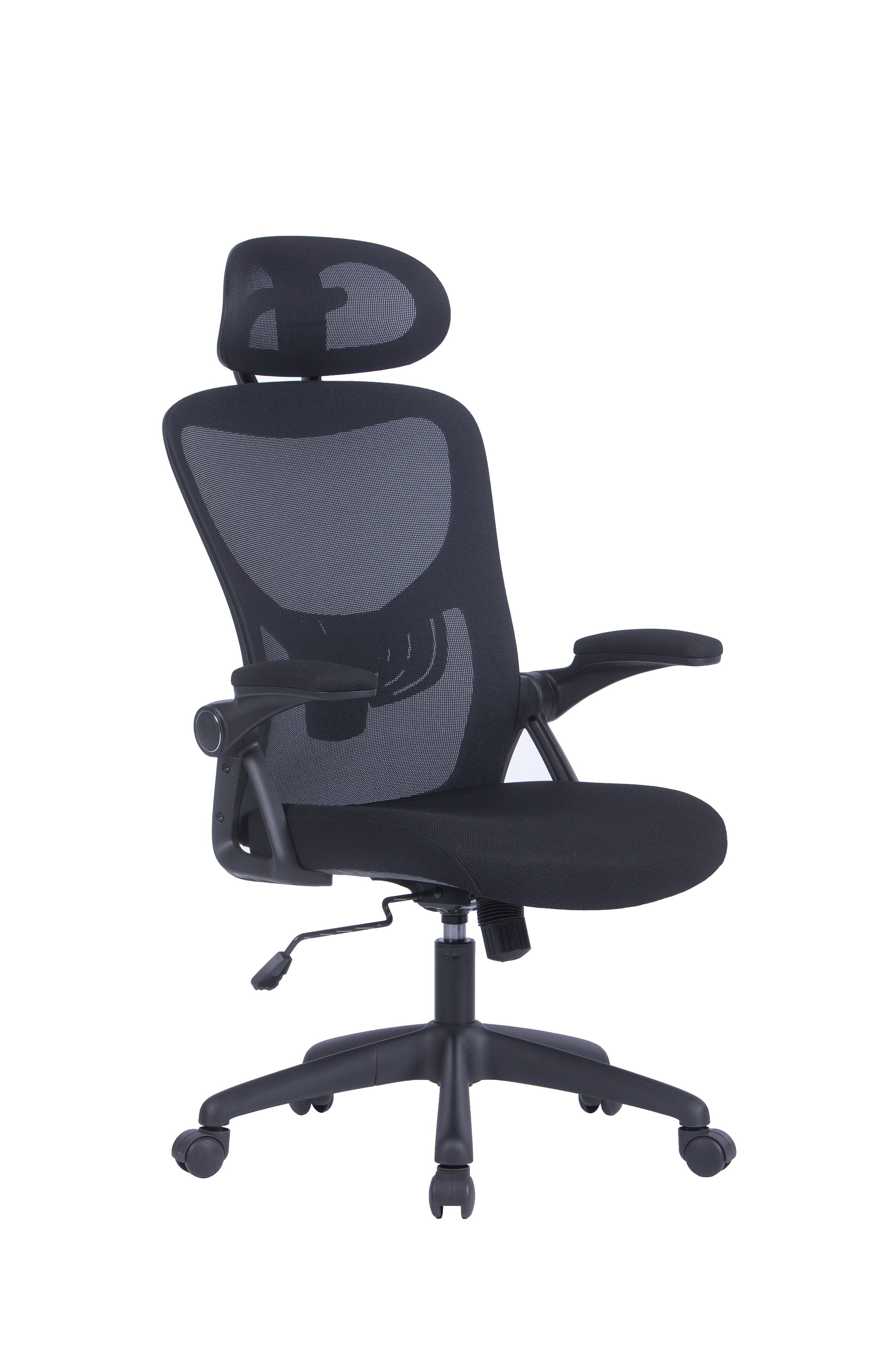 byLIVING B&uuml;rostuhl FLEX, Webstoffbezug schwarz, Kunststoff schwarz 