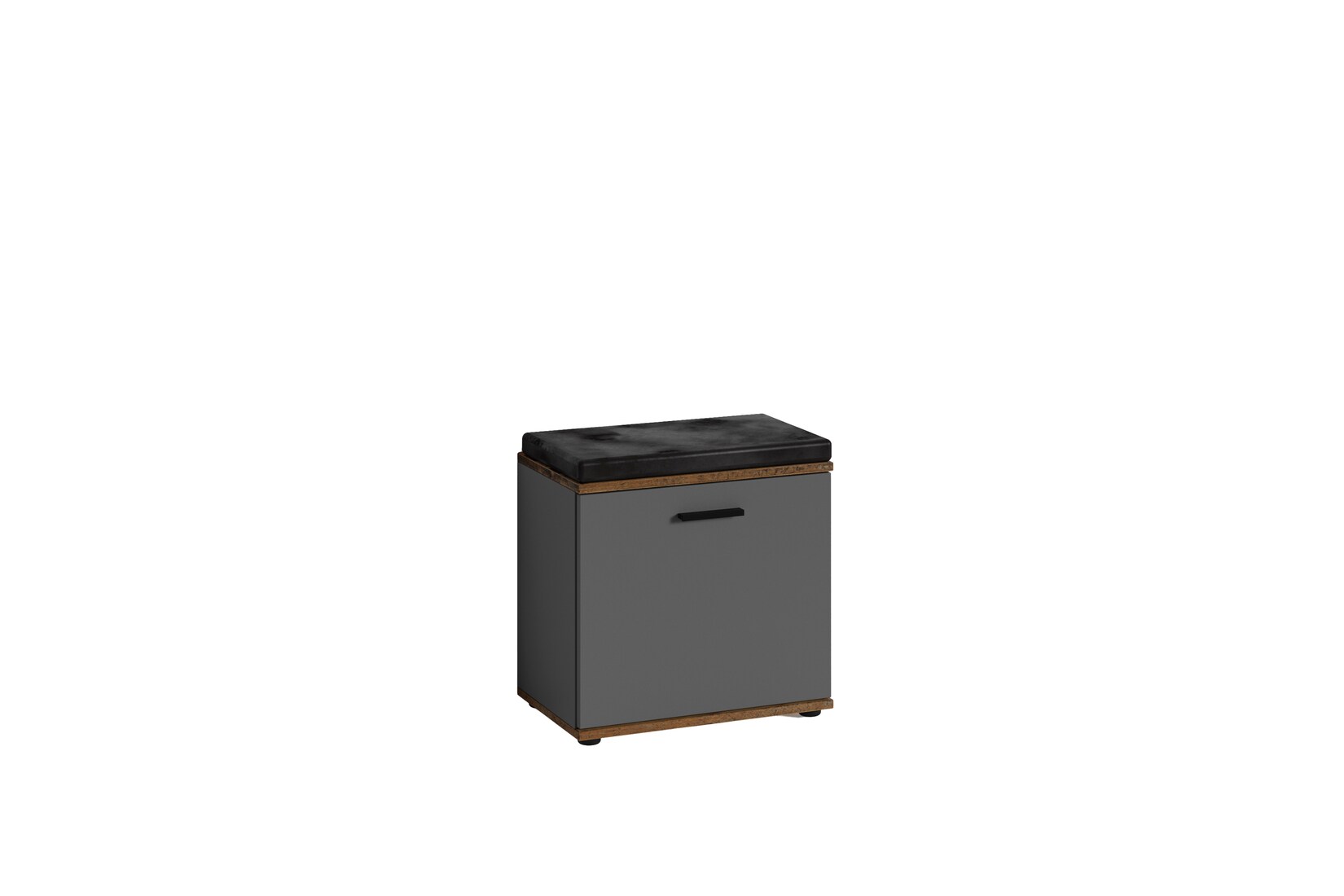 byLIVING Sitzbank JAKOB, Breite 48,5 cm, Old Wood /anthrazit, Sitzkissen