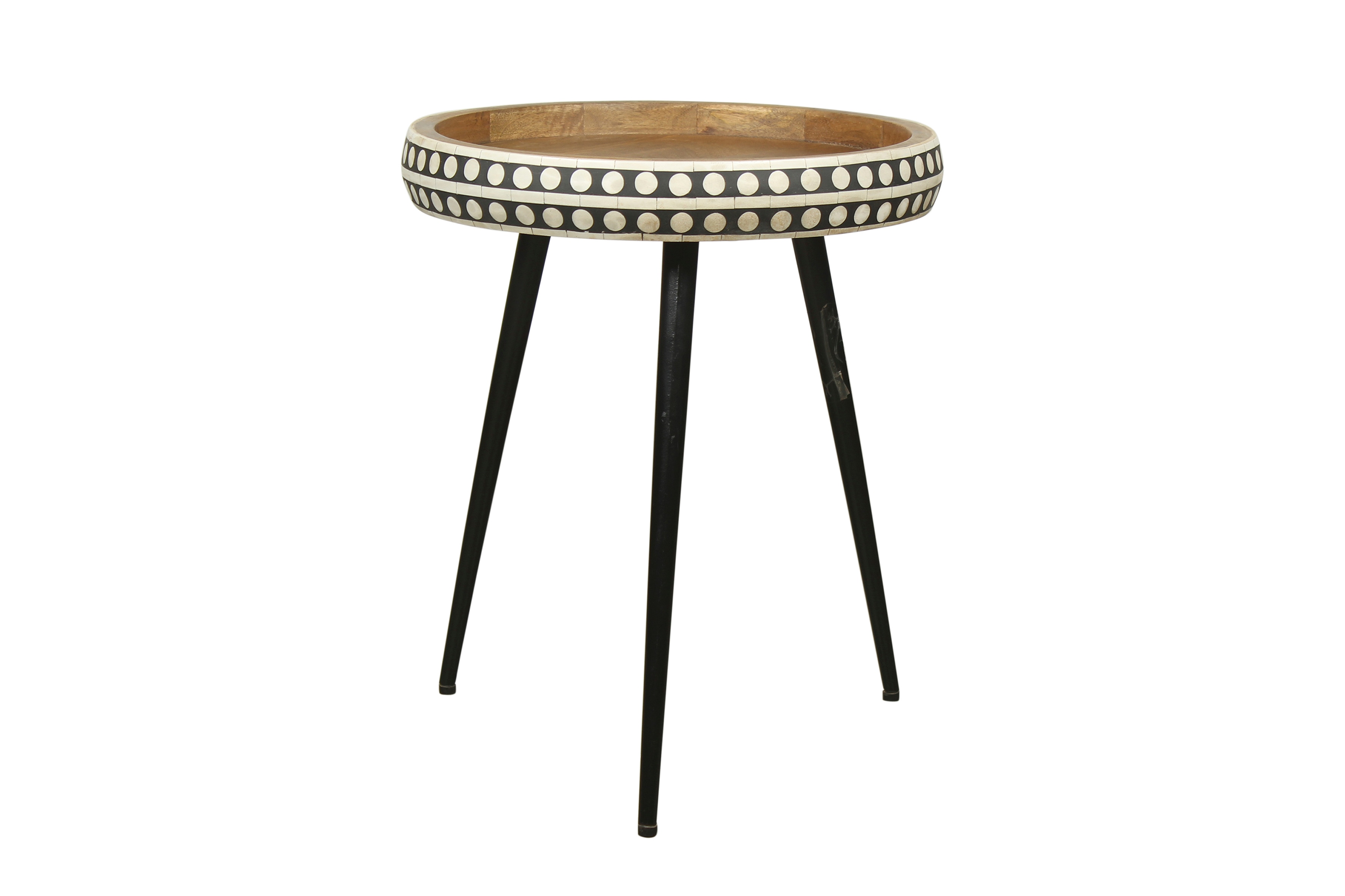 byLIVING Beistelltisch JANA, Breite 35 cm, Mangoholz natur/schwarz 