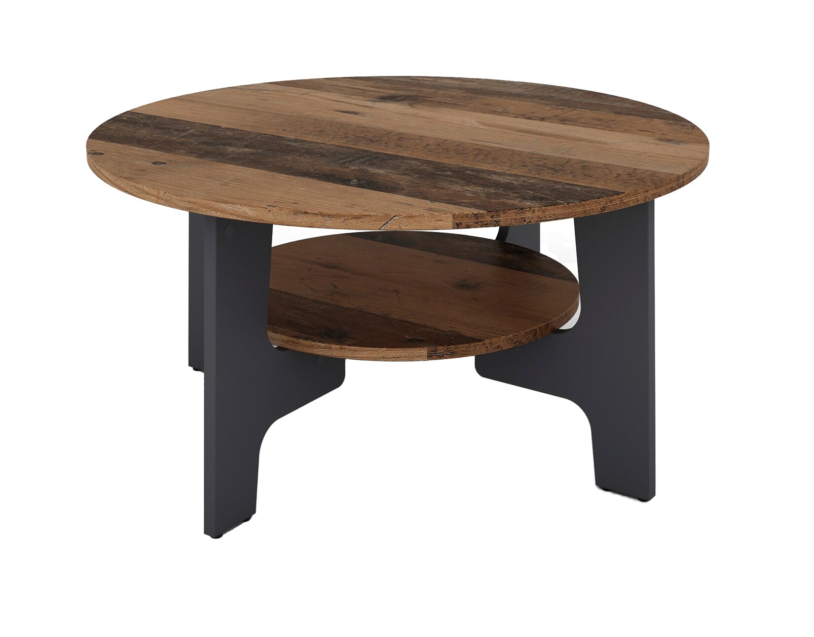 byLIVING Couchtisch JONNY, Breite 80 cm, Old Wood (Altholz-Optik)/anthrazit