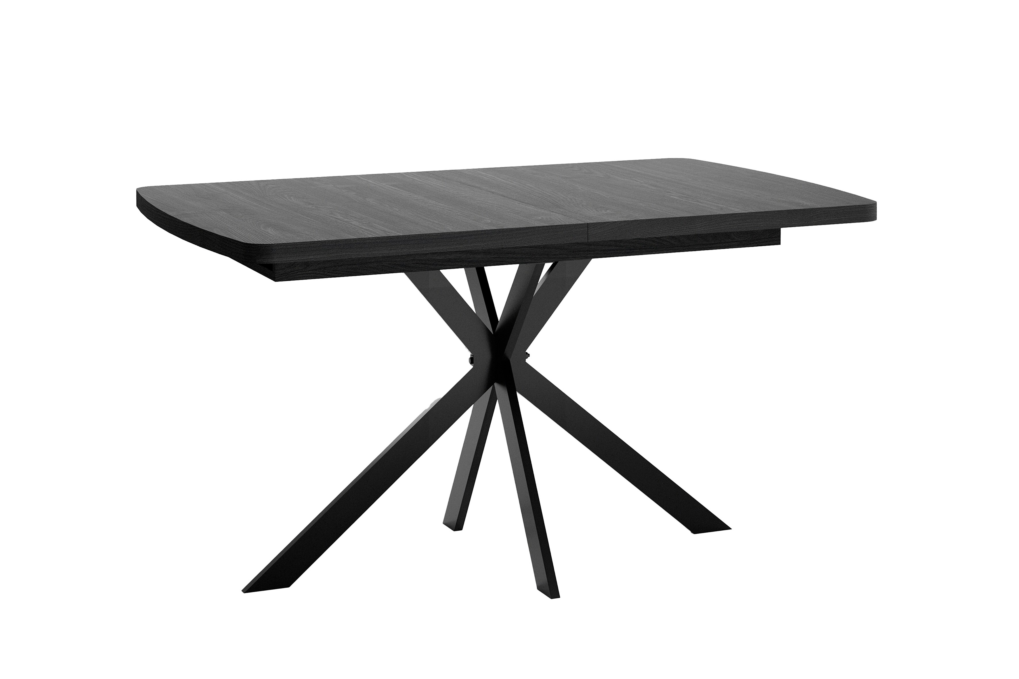 byLIVING Esstisch K&Ouml;LN, Breite 140 cm, mit Auszug 180 cm, Eiche Optik schwarz 