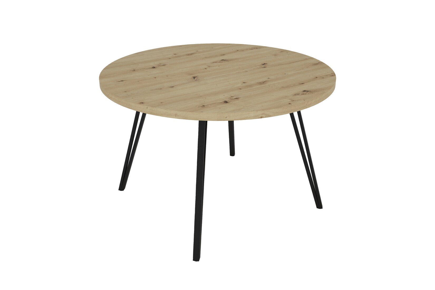 byLIVING Esstisch MARTA, Breite 120 cm, Artisan Eiche (Eiche-Optik)/schwarz