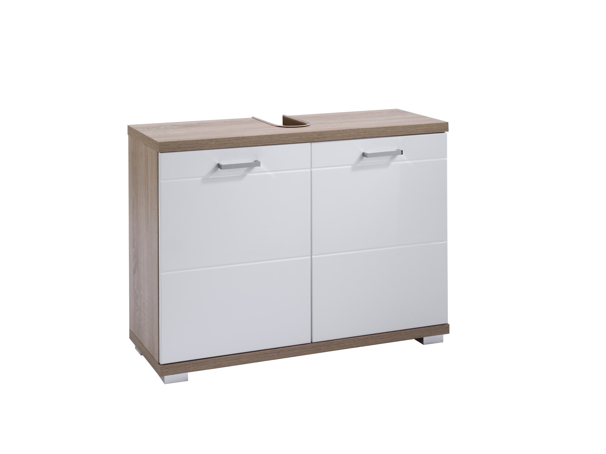 byLIVING Waschbeckenunterschrank NEBRASKA, Breite 80 cm, Artisan Eiche/wei&szlig; 