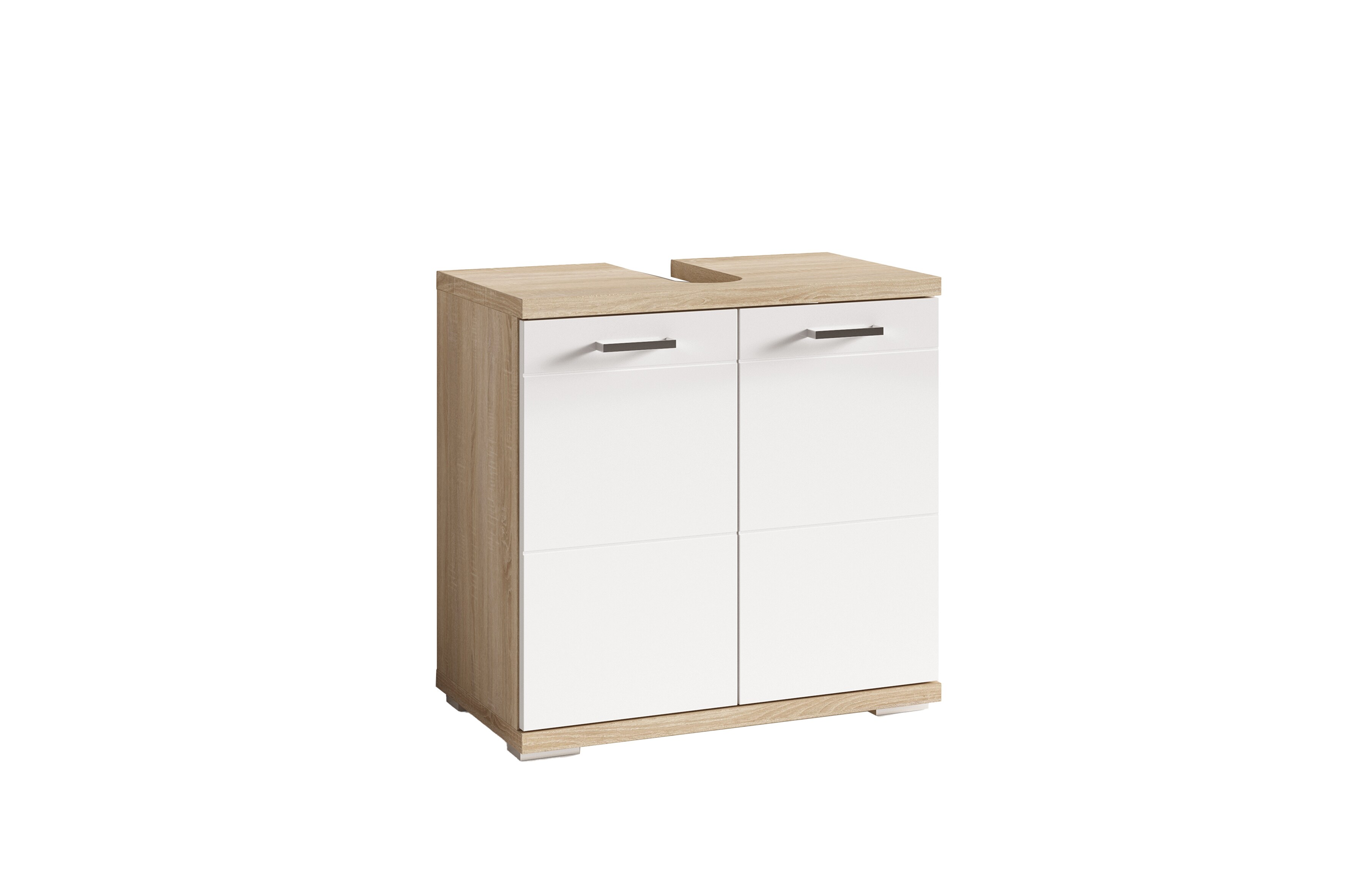 byLIVING Waschbeckenunterschrank NEBRASKA, Breite 60 cm, Artisan Eiche/wei&szlig; 