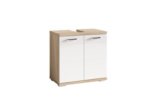 byLIVING Waschbeckenunterschrank NEBRASKA, Breite 60 cm, Artisan Eiche/weiß 