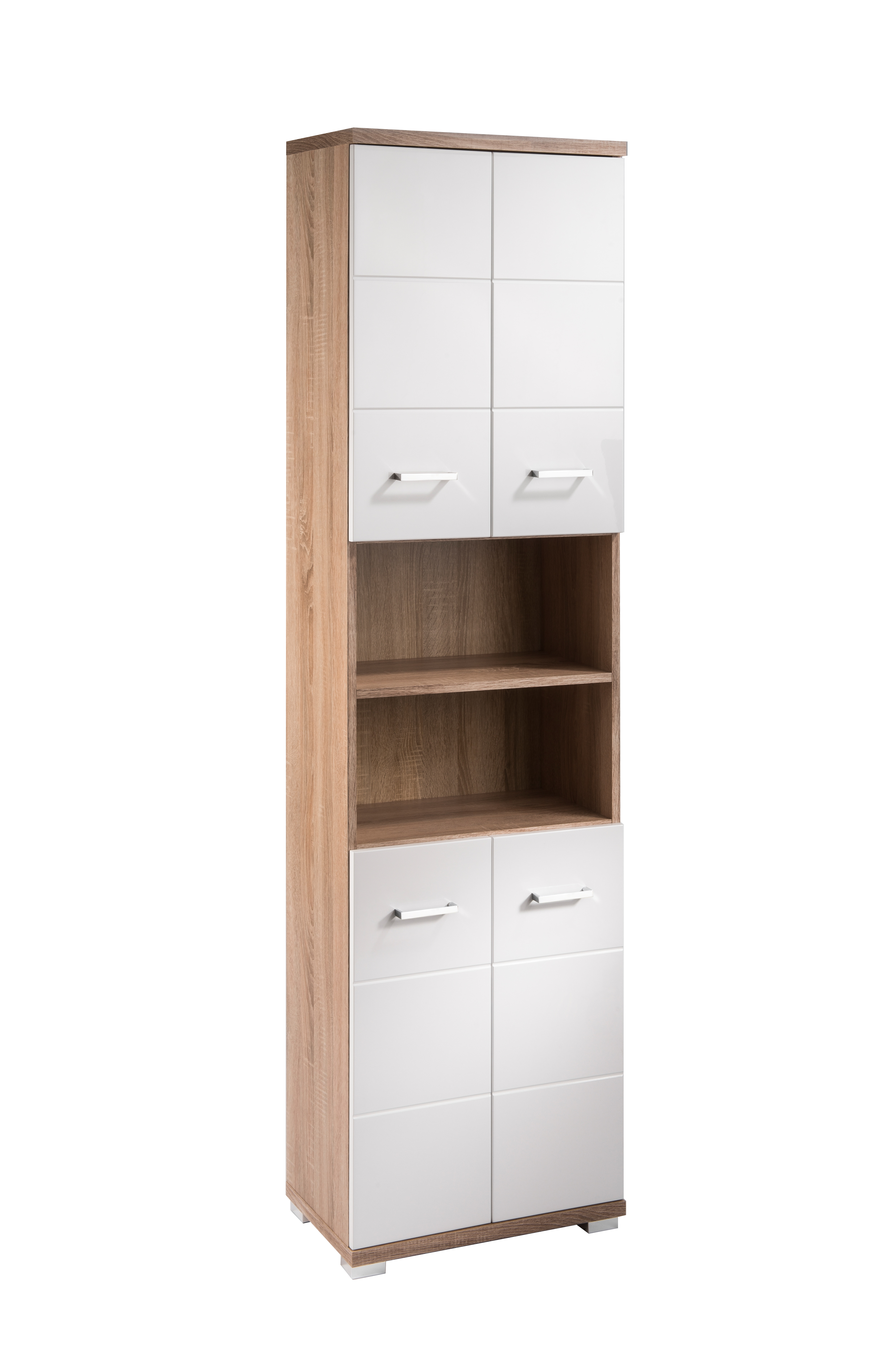 byLIVING Badezimmer Hochschrank NEBRASKA, Breite 50 cm, Artisan Eiche/wei&szlig; 