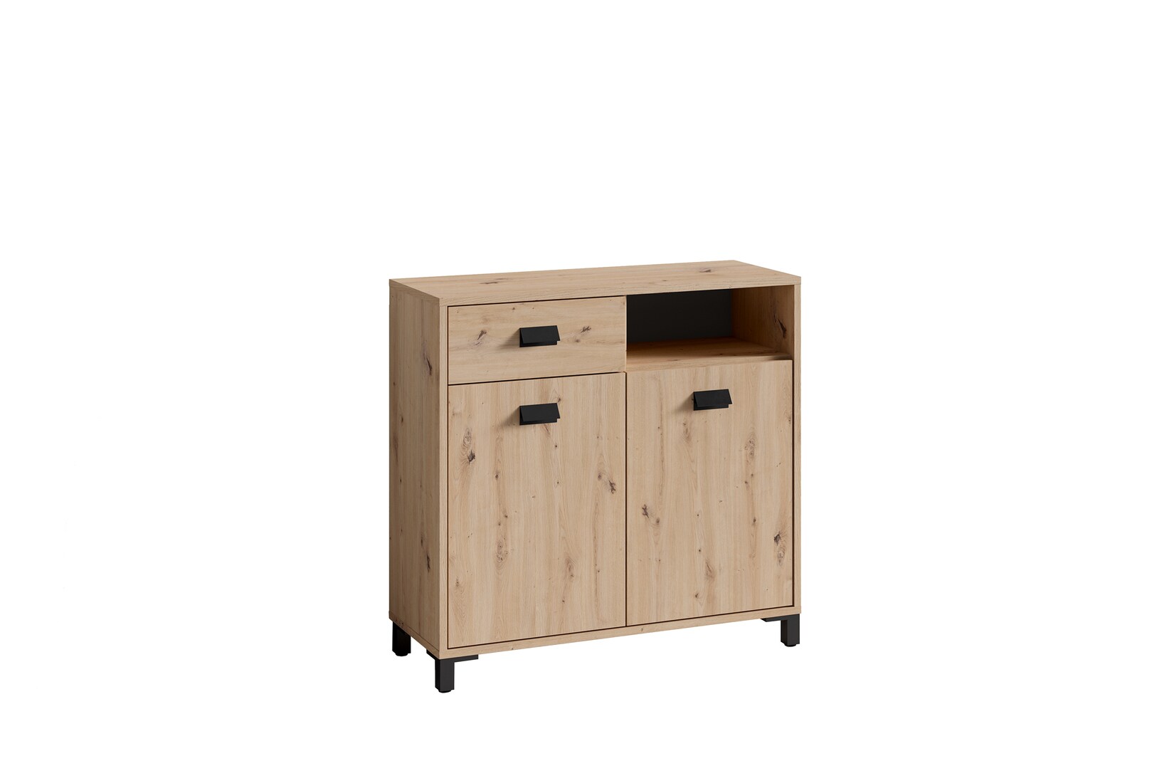 byLIVING Badezimmer Kommode WELLNESS, Breite 80,5 cm, Artisan Eiche/schwarz
