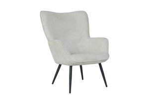 byLIVING Sessel UTA, Cordbezug off-white, Gestell Metall schwarz 